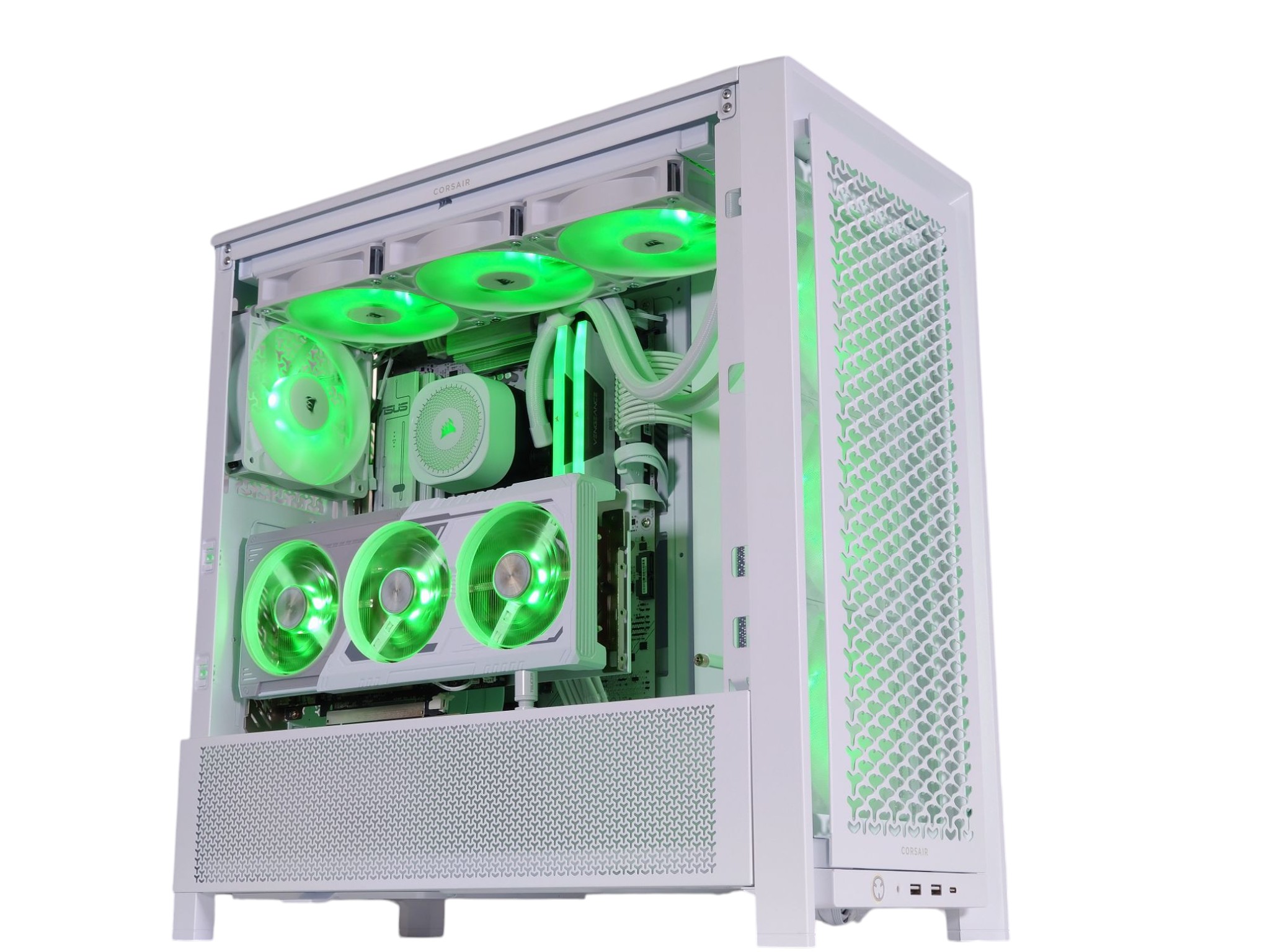 🤍🐻‍❄️All Corsair || All AMD Gaming PC!🥇AMD RX 9070 XT 16GB🥇AMD Ryzen 7 9800X3D 8 core🥇32GB DDR5