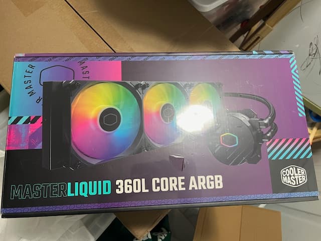 Cooler Master MasterLiquid 360L Core 360mm Close-Loop AIO ARGB Sync AM5/AM4 LGA1700/1200