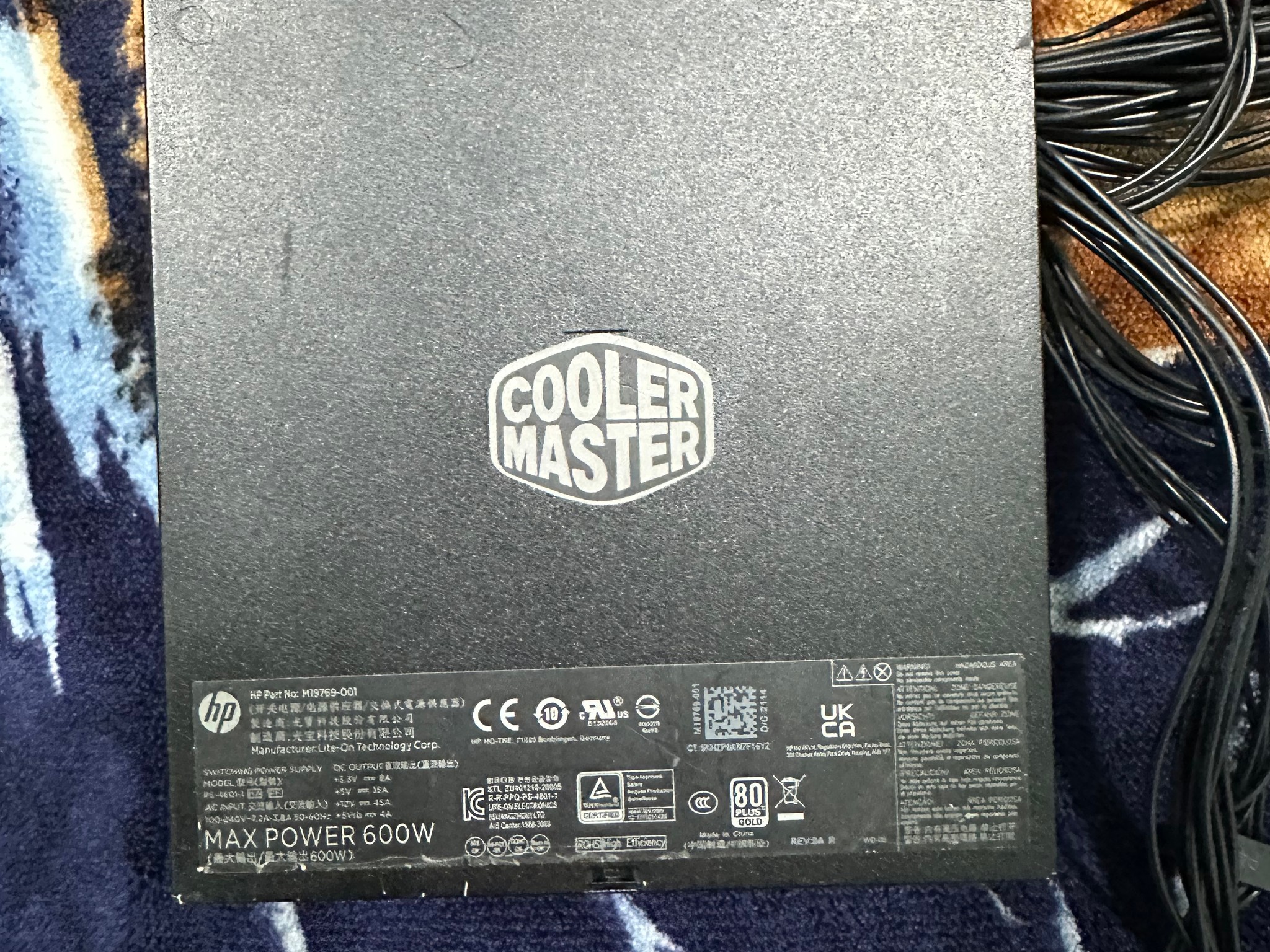 HP Omen Cooler Master 600W ATX Power Supply PSU M19769-001 M31065-001 M19769-011