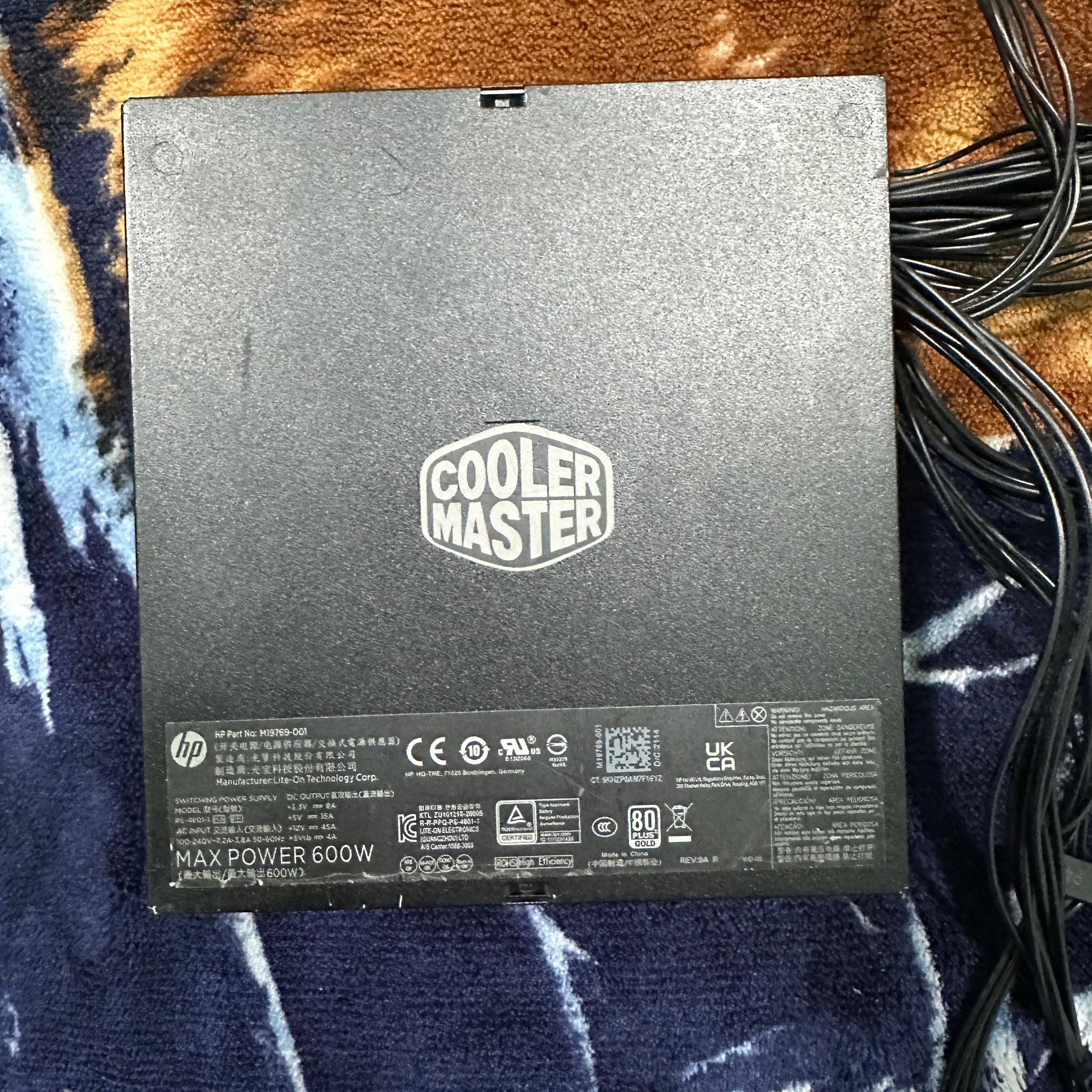 HP Omen Cooler Master 600W ATX Power Supply PSU M19769-001 M31065-001 M19769-011