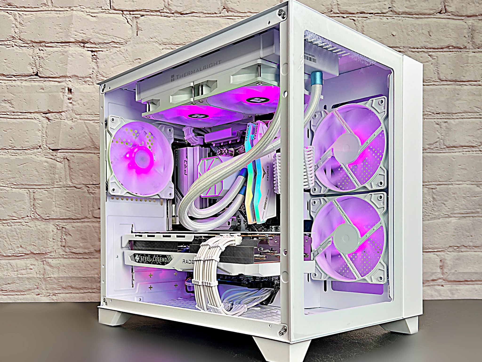 Liquid Cooled Ryzen 5 7500F RX 7800 XT 32GB DDR5 RAM 1TB M.2 WIFI 6E Win 11 Gaming PC