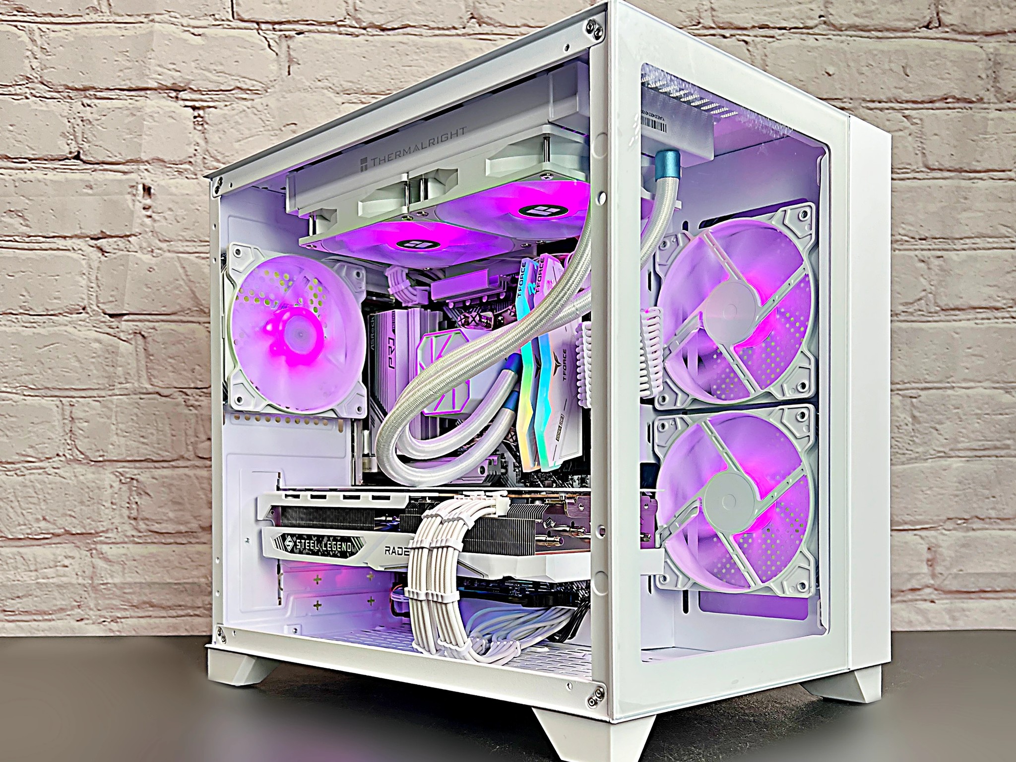 Liquid Cooled Ryzen 5 7500F RX 7800 XT 32GB DDR5 RAM 1TB M.2 WIFI 6E Win 11 Gaming PC
