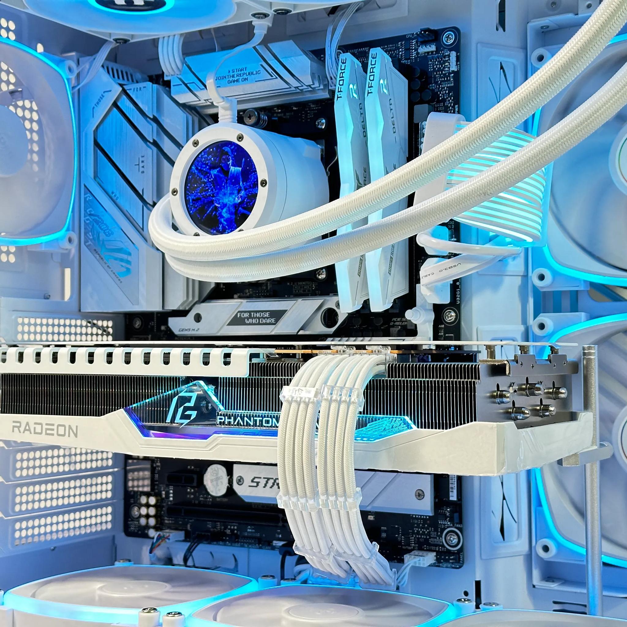 ❄️ · 🥶 · 🧊 · 🥷🏼Sub-Zero||Gaming PC🧊AMD RX 7900 XT 20GB🧊AMD Ryzen 7 7800X3D🧊32GB DDR5🧊2TB SSD
