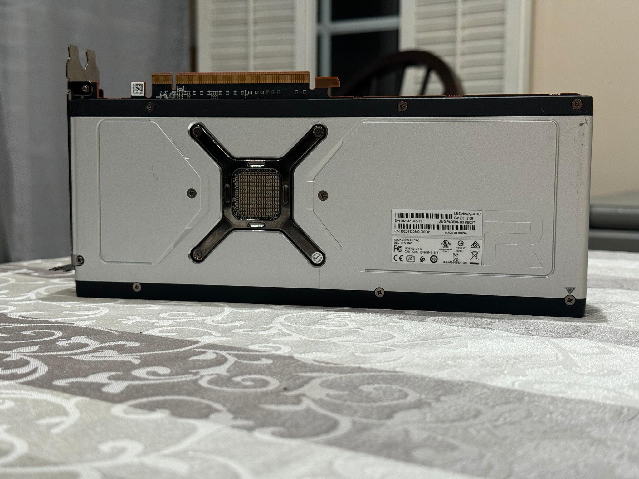 FOR PARTS/AS IS AMD RX 6800XT 16GB AMD Reference Model