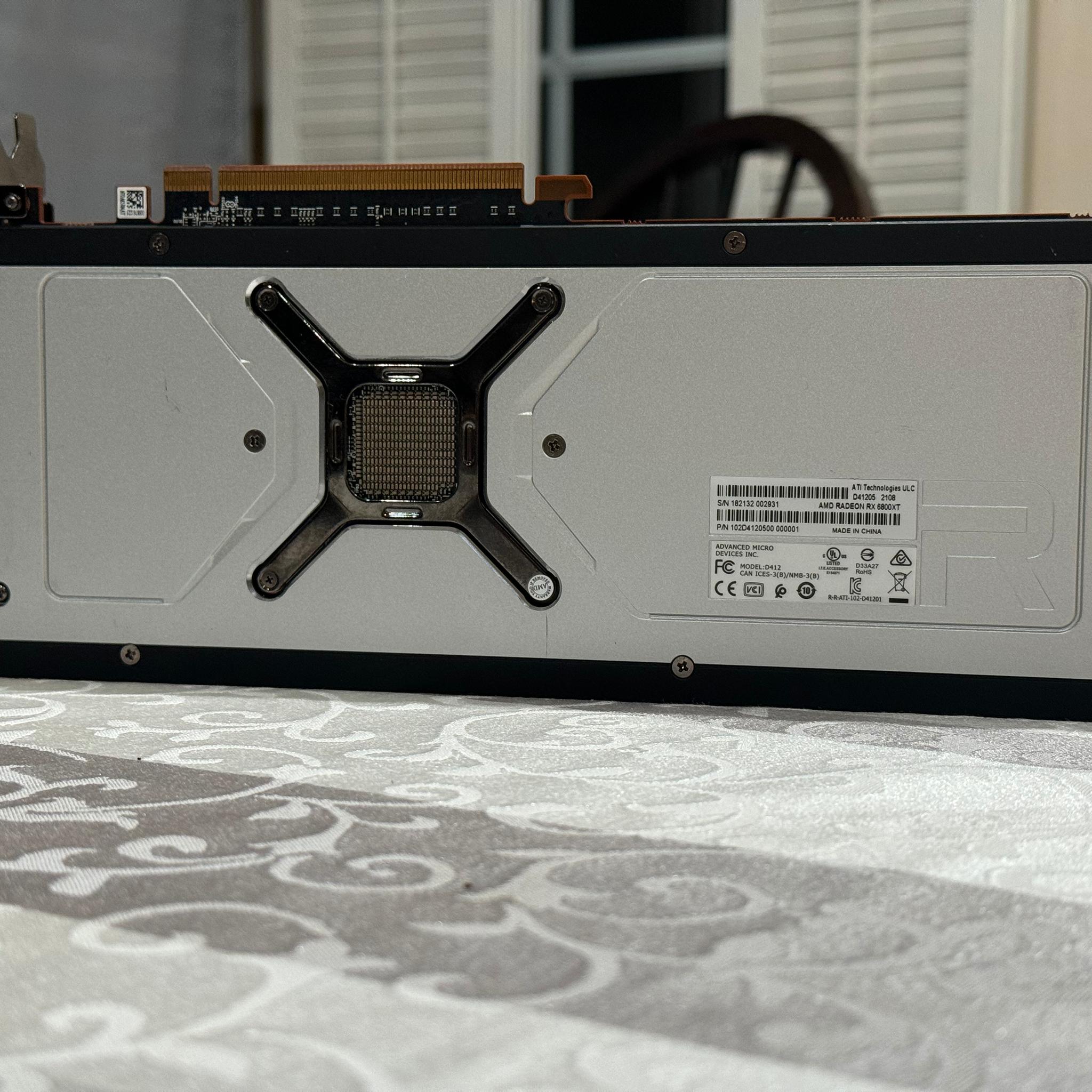 FOR PARTS/AS IS AMD RX 6800XT 16GB AMD Reference Model