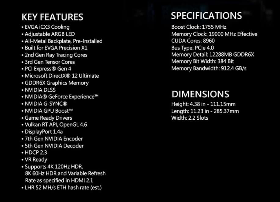 RARE! NEW WITH ORIGINAL FACTORY SEAL, EVGA GeForce RTX 3080 12GB OC XC3 ULTRA GAMING 12G-P5-4865-KL