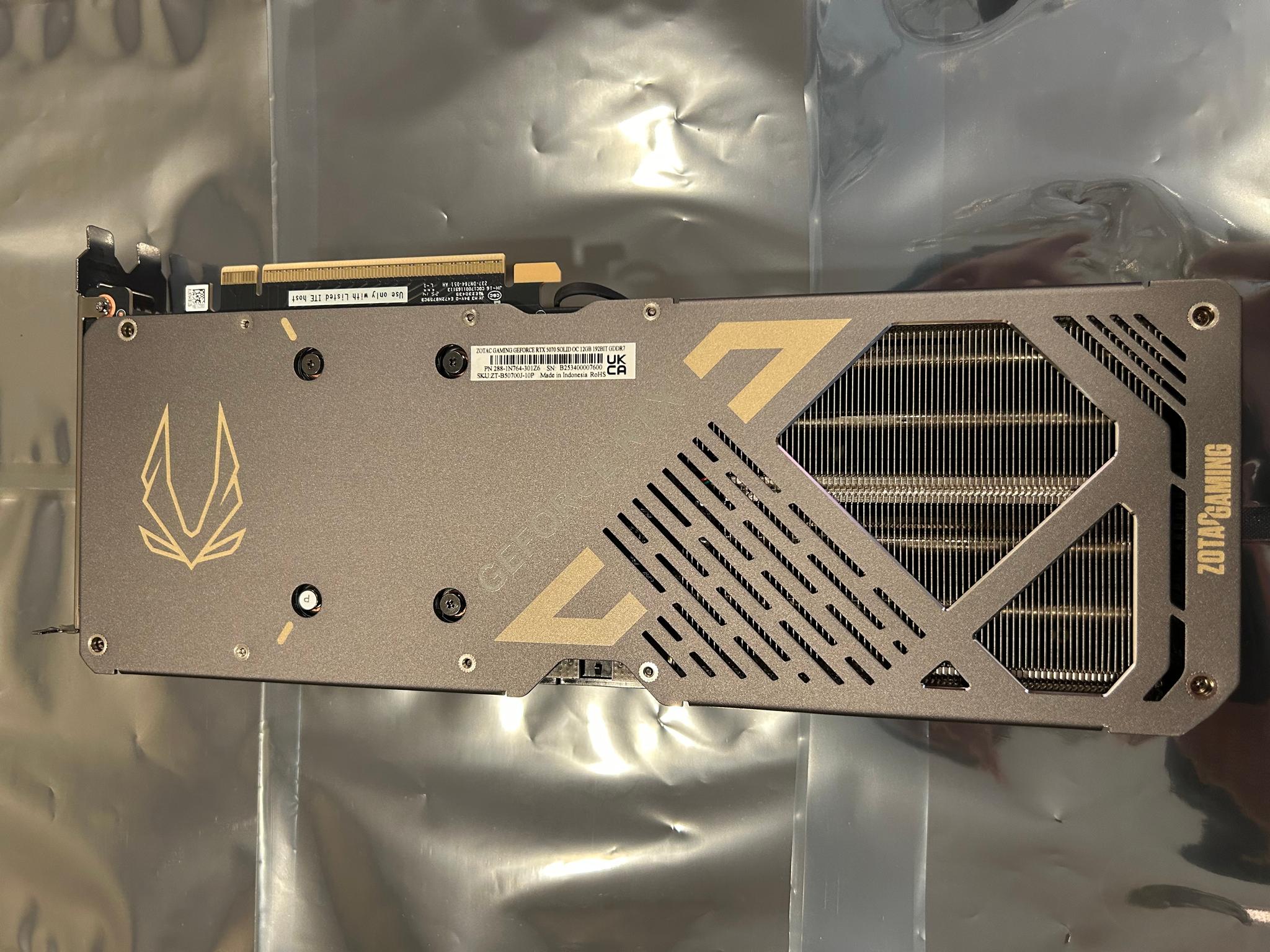 ZOTAC Gaming GeForce RTX 5070 Solid OC 12GB