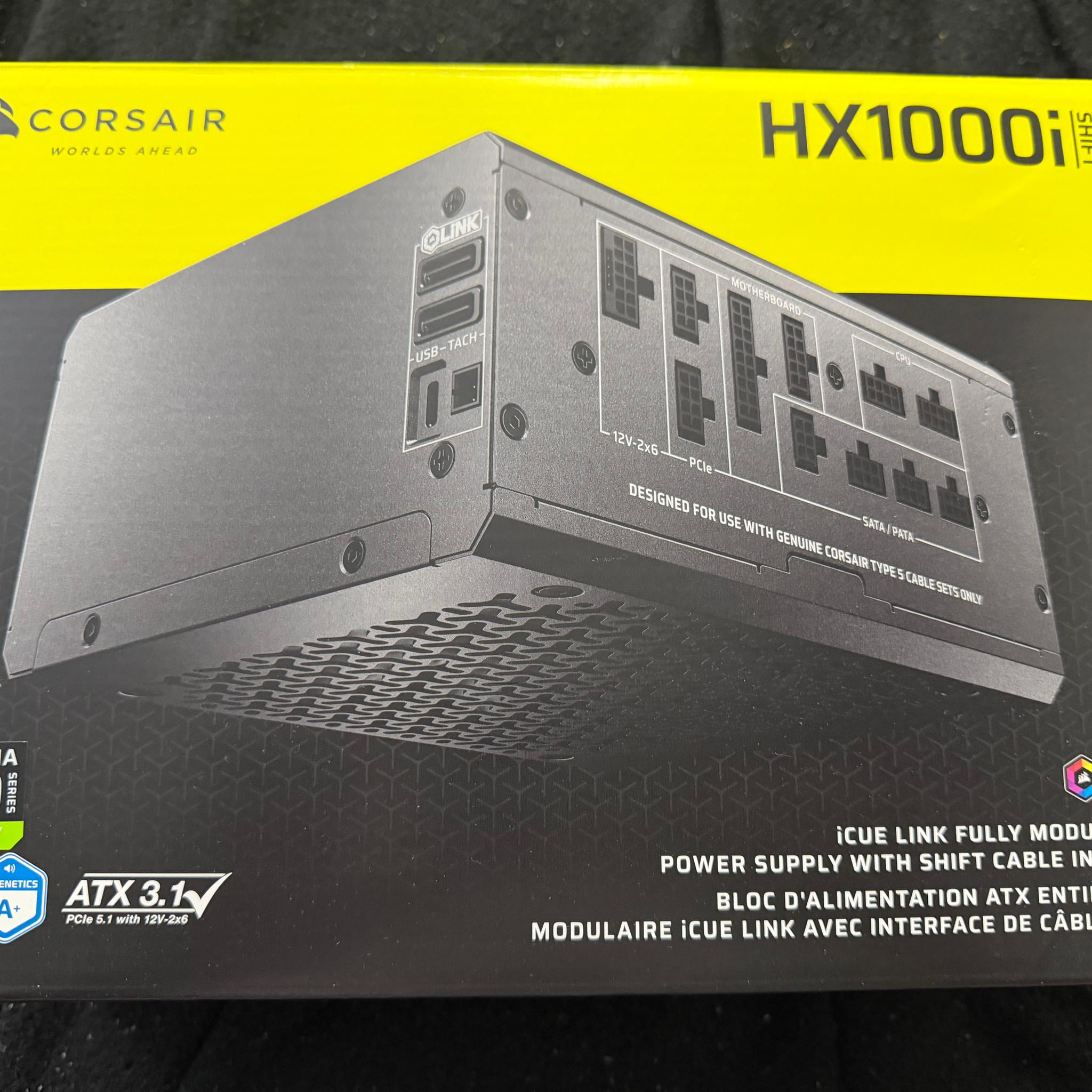 Corsair hx1000i Shift atx 3.1 Platinum