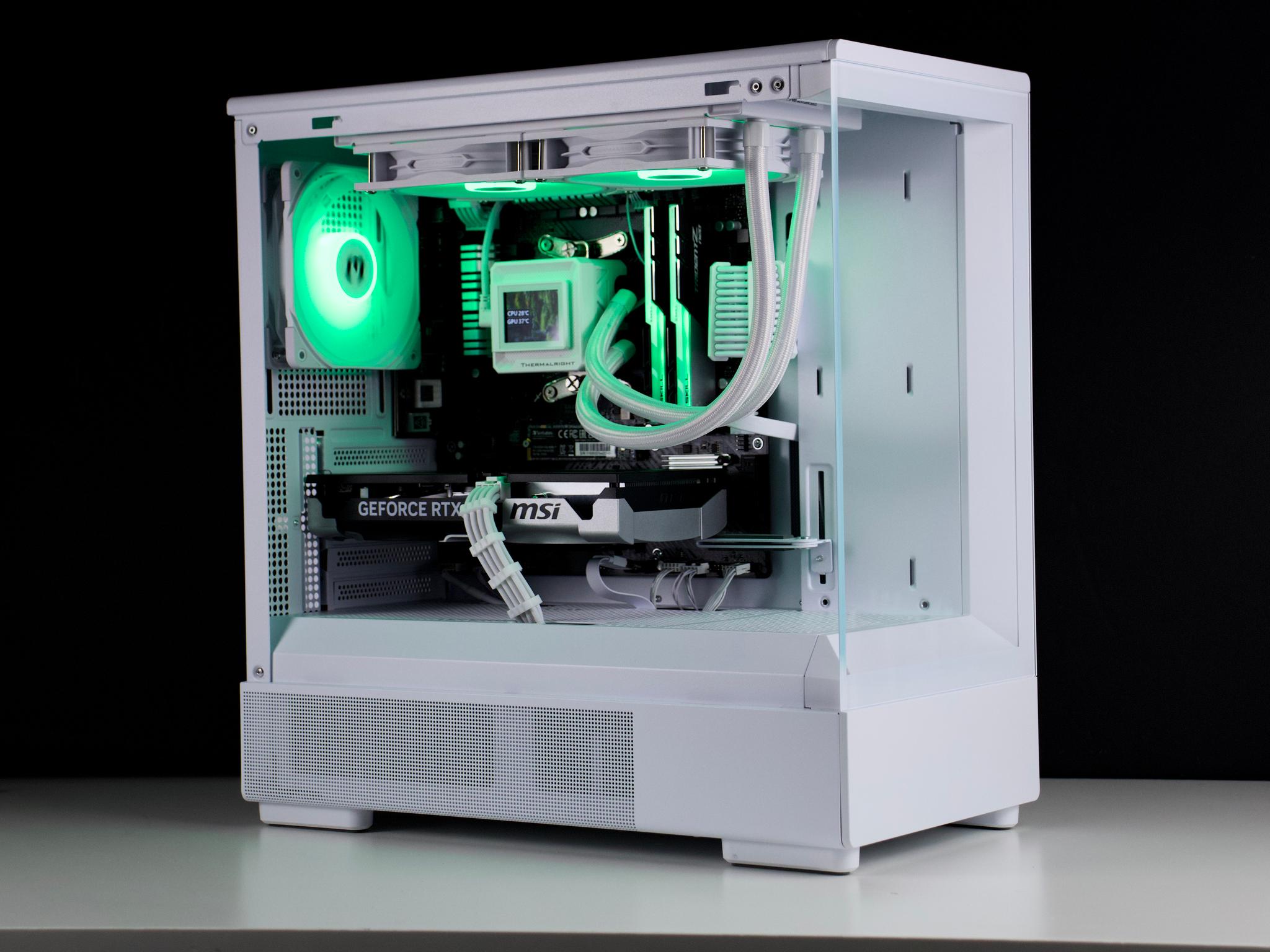 🧊❄️🧊 White Gaming PC – RTX 5060 TI, Ryzen 7 5700X, 32GB RAM, 1TB SSD - WiFi, BlueTooth 🧊❄️🧊