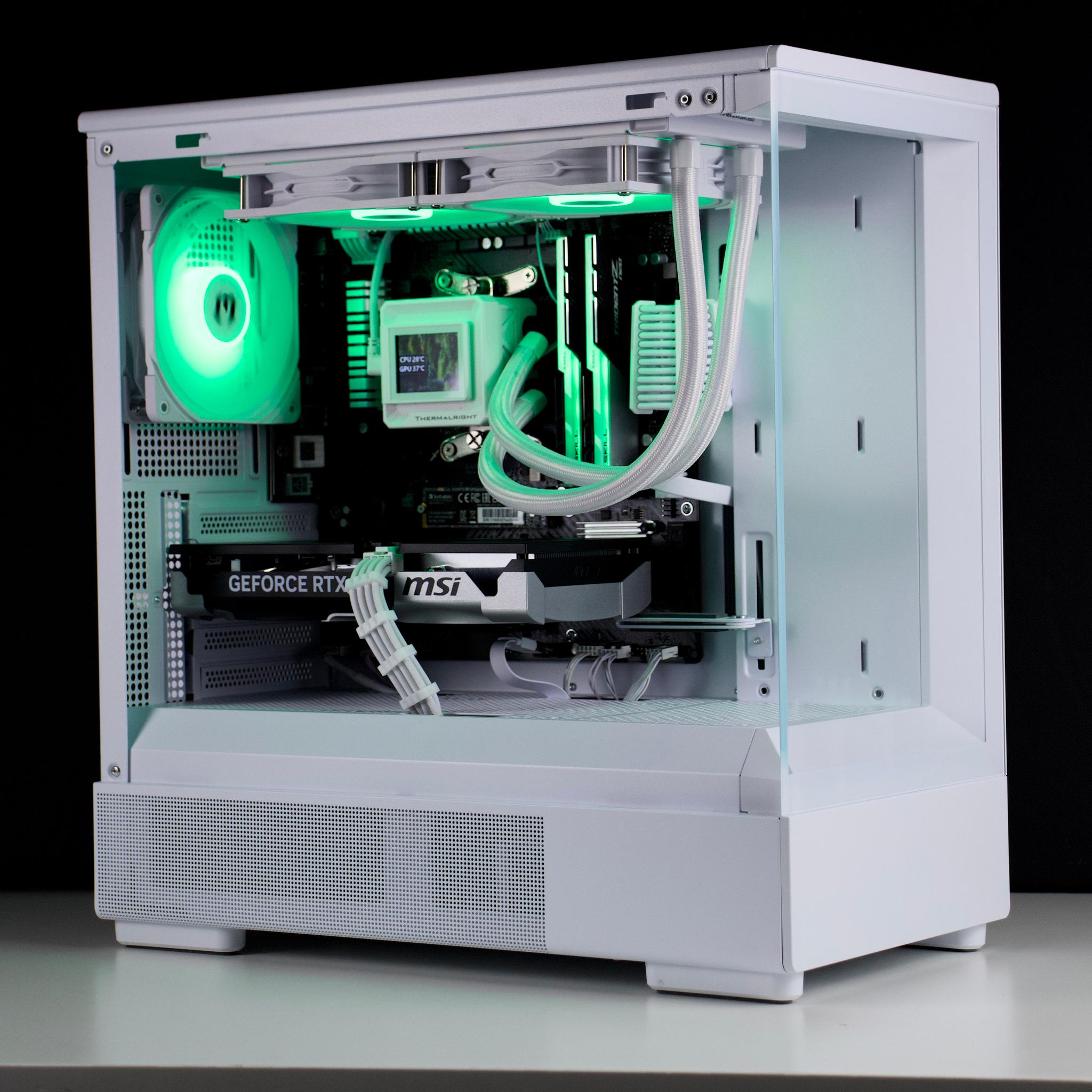 🧊❄️🧊 White Gaming PC – RTX 5060 TI, Ryzen 7 5700X, 32GB RAM, 1TB SSD - WiFi, BlueTooth 🧊❄️🧊