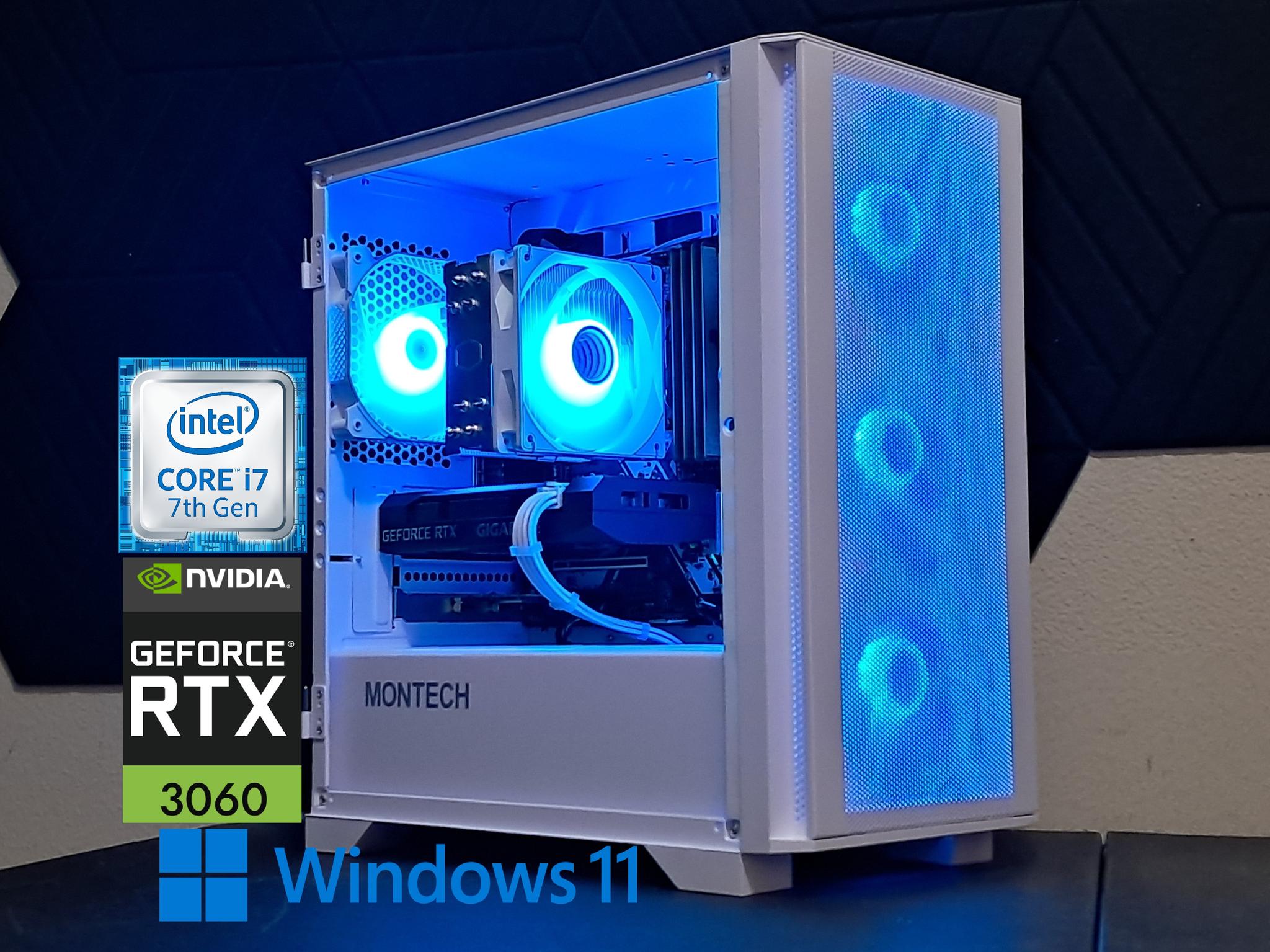 ❄️Frosty❄️RTX Gamer - RTX 3060 8GB | Core i7-7700K | 16GB DDR4 | 1TB SSD | WiFi!