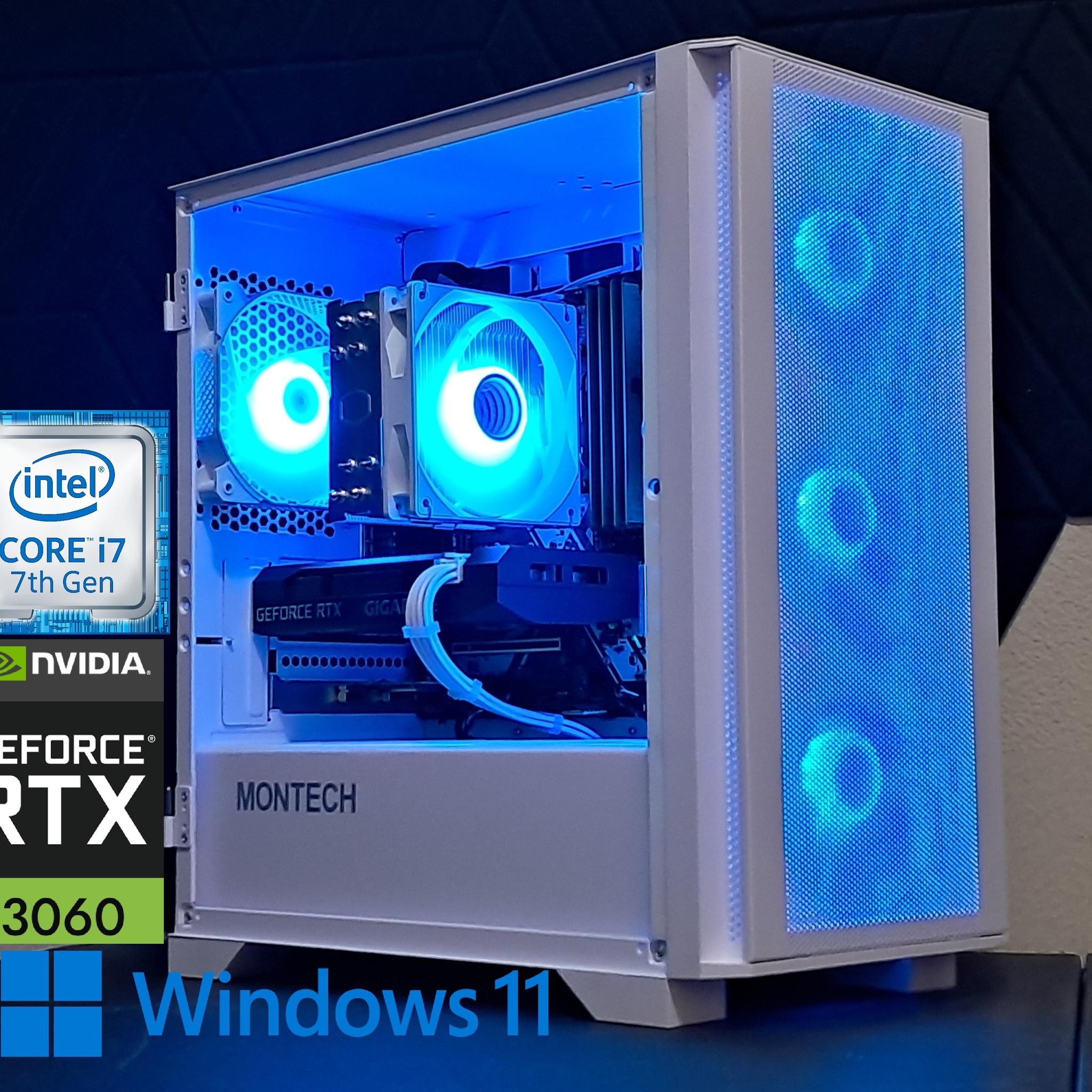 ❄️Frosty❄️RTX Gamer - RTX 3060 8GB | Core i7-7700K | 16GB DDR4 | 1TB SSD | WiFi!