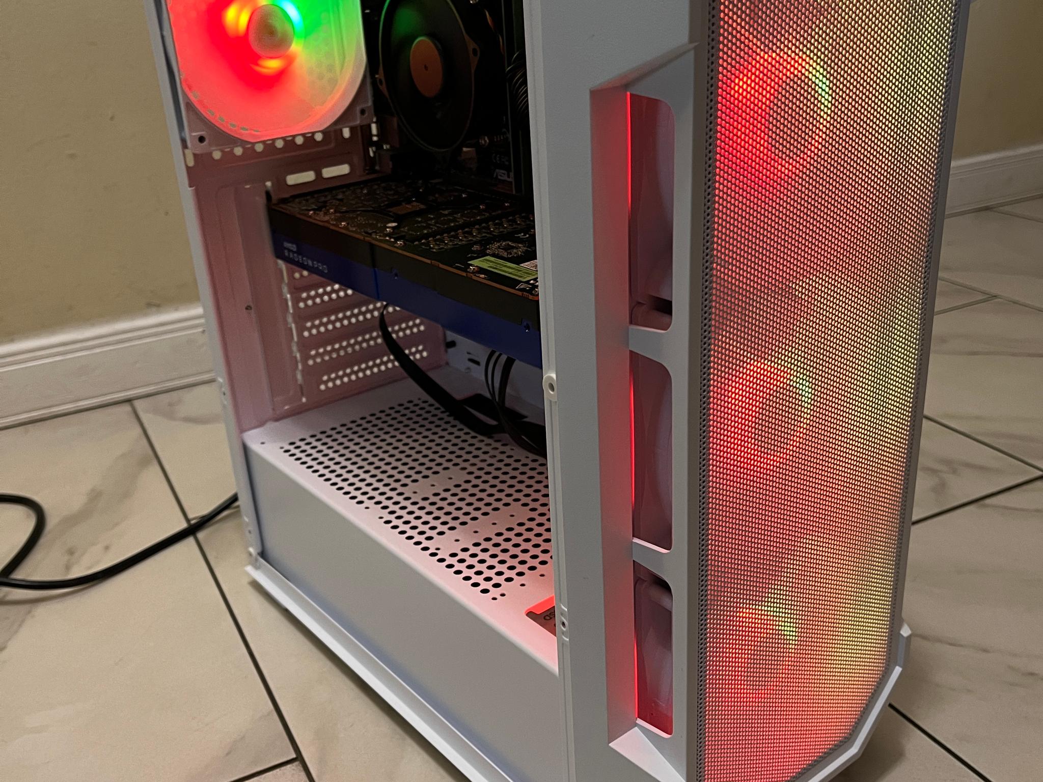 🟠🔥 Intel i5-6600, AMD W5700 8GB, 12GB RAM,  500 GB SSD, High Performance RGB Gaming PC 🖥️🟢
