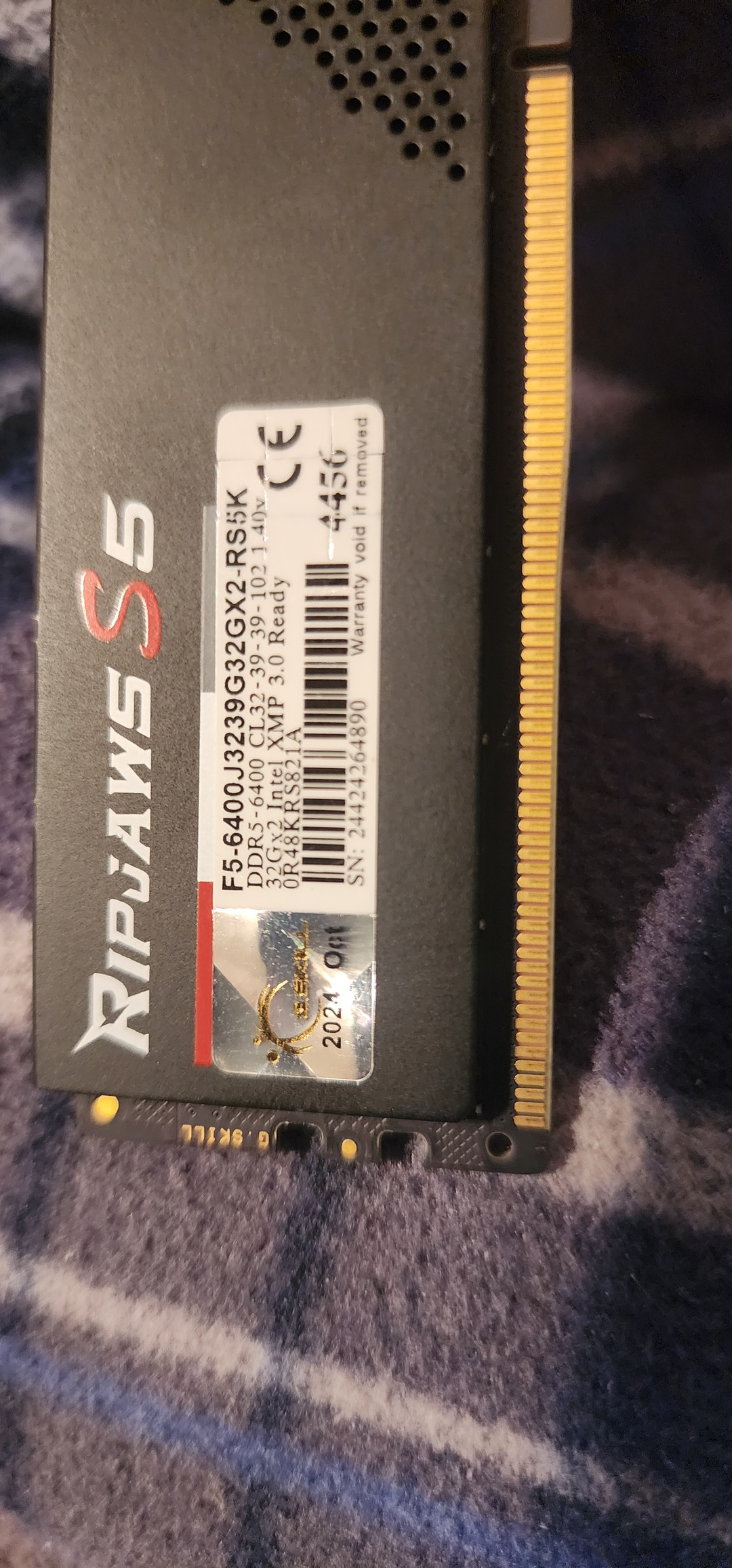 G.skill RipJaws S5 64GB (2x32GB) DDR5-6400 MT/s | Jawa