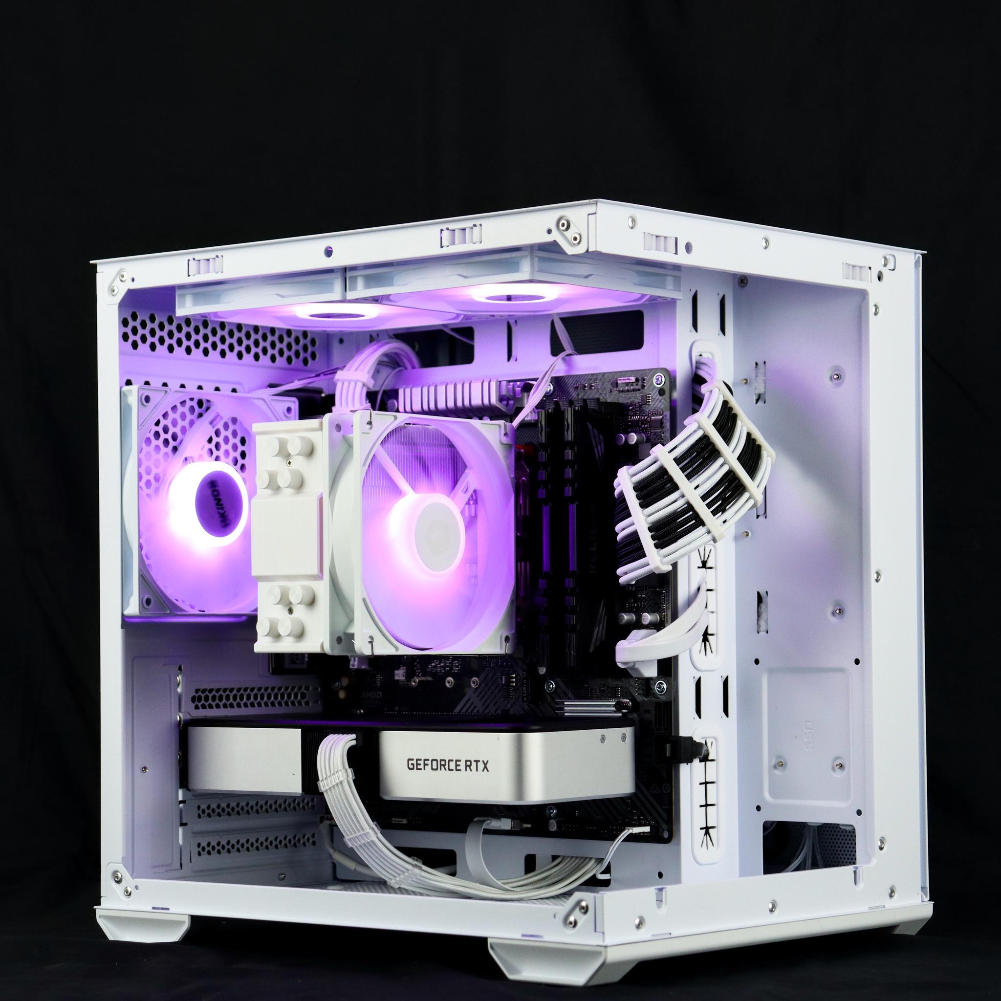 🧊❄️🧊 White Gaming PC – RTX 3060 TI , Ryzen 5 3600, 16GB RAM, 1TB SSD - WiFi, BlueToot...