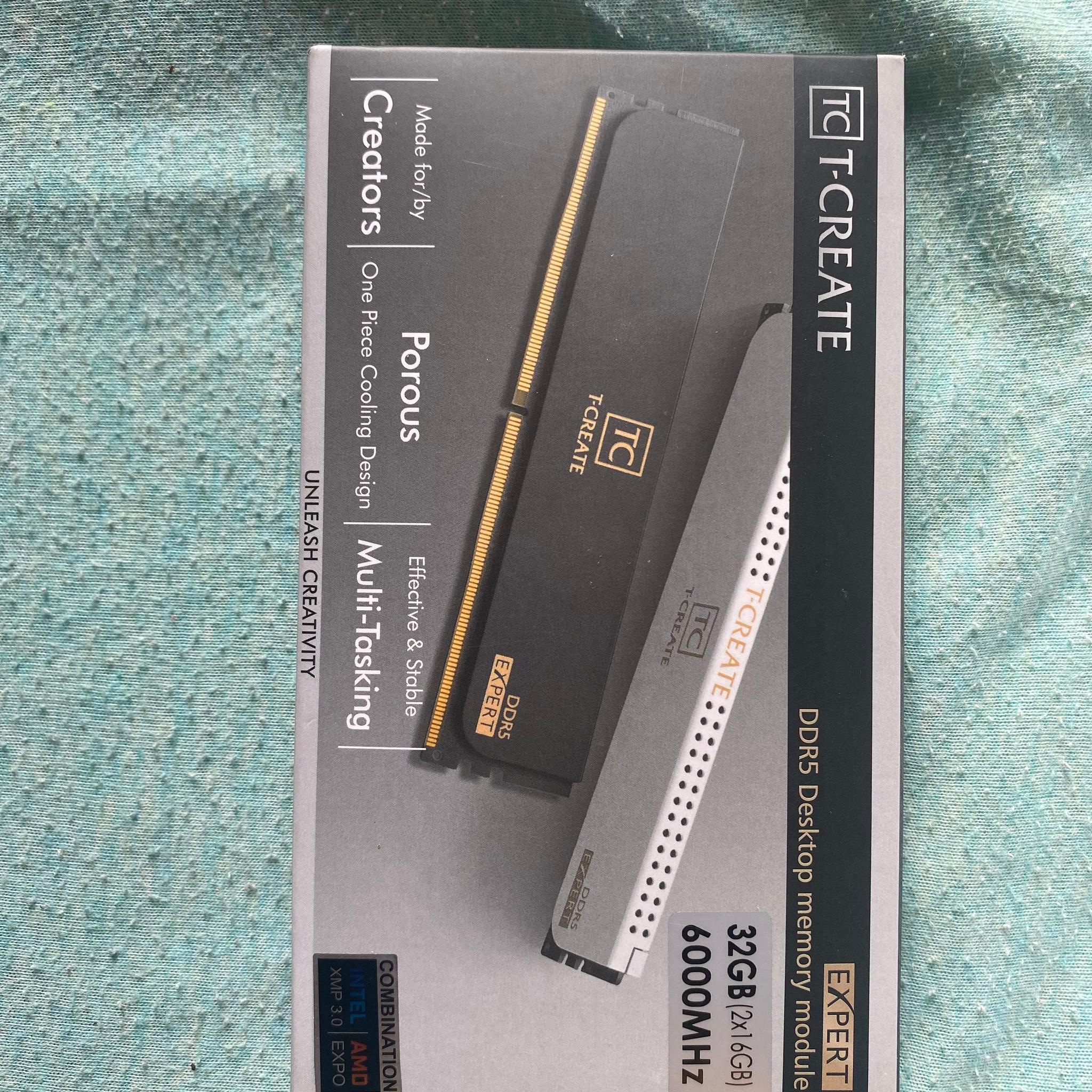 32GB (2x16GB) DDR5 6000 CL30 T-Create RAM Kit