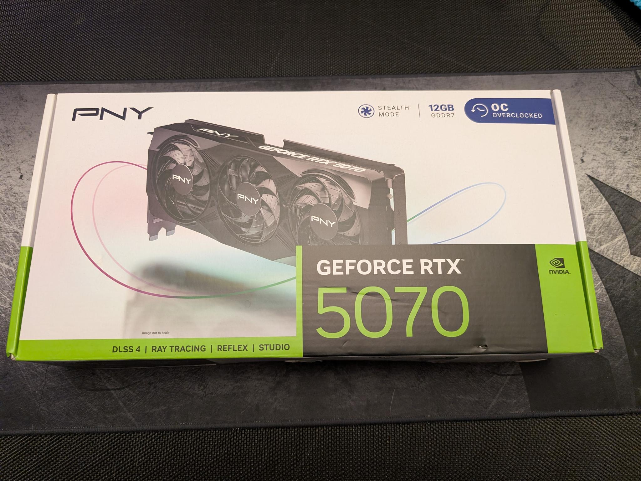 PNY GeForce RTX 5070 Overclocked Triple Fan