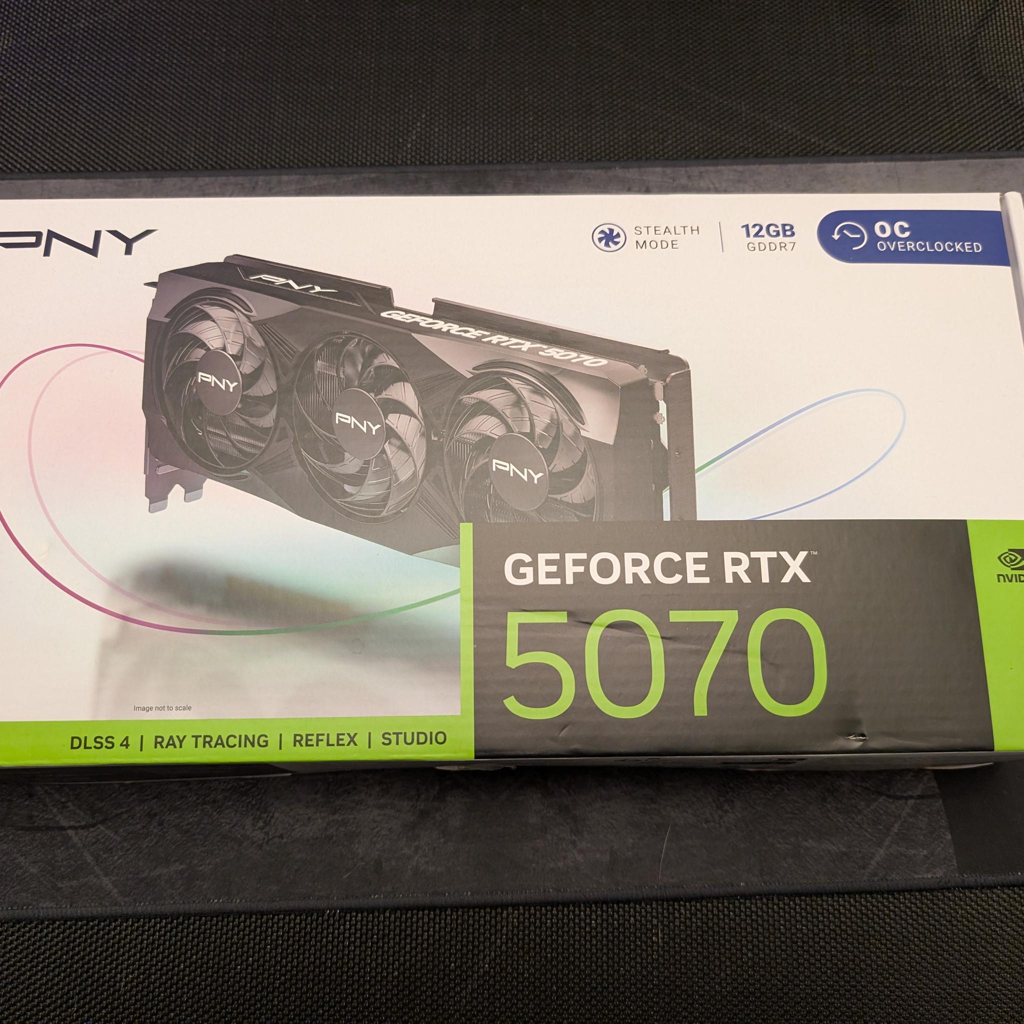 PNY GeForce RTX 5070 Overclocked Triple Fan