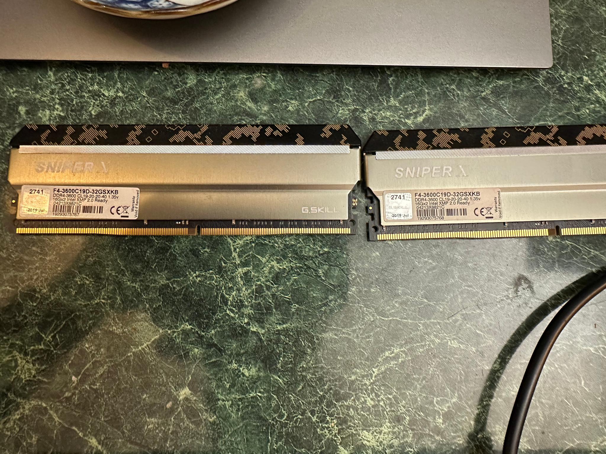 G.Skill Sniper X 32GB DDR4-3600 (2x16GB)
