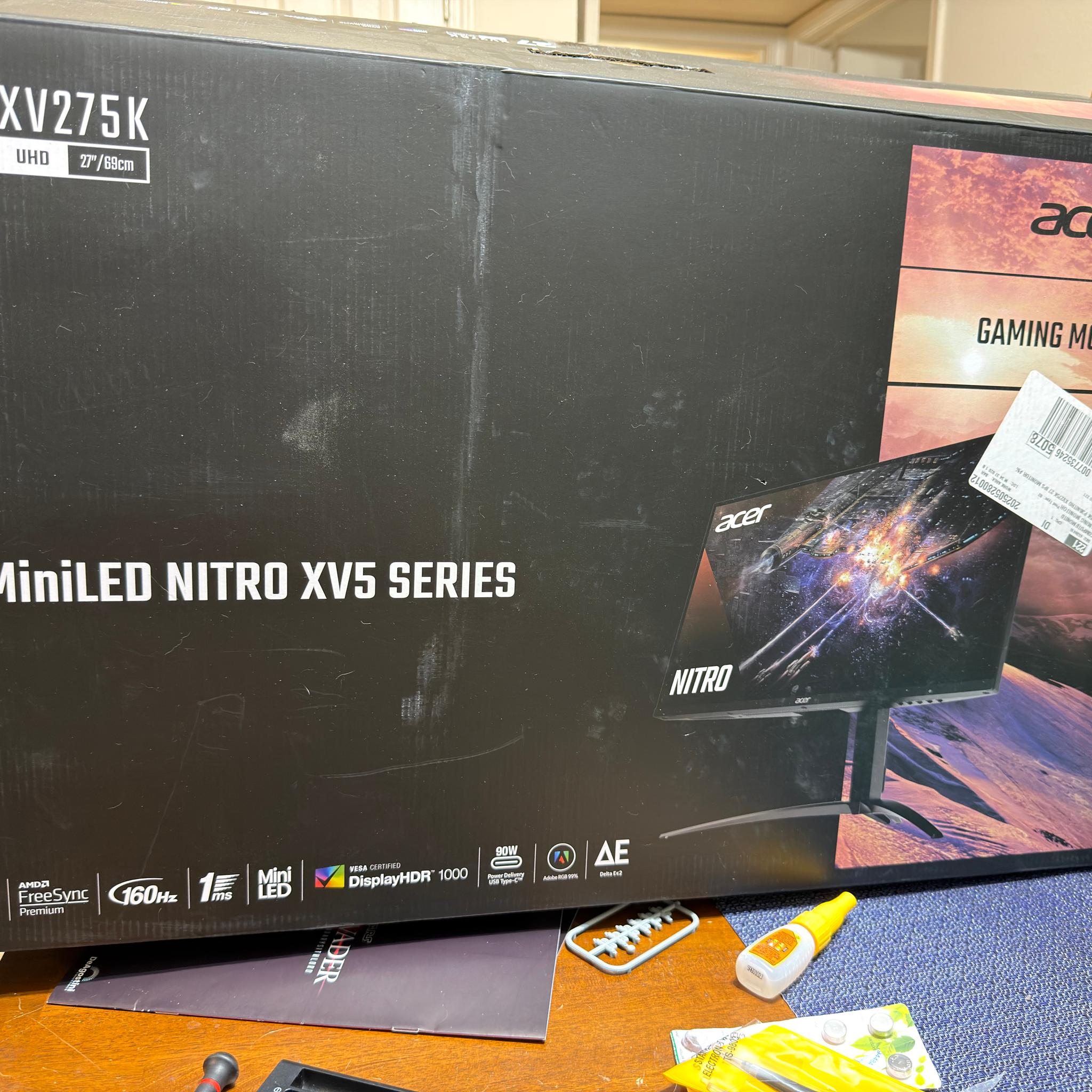 Acer Nitro 27" XV275K 4K 160Hz Mini LED Gaming Monitor