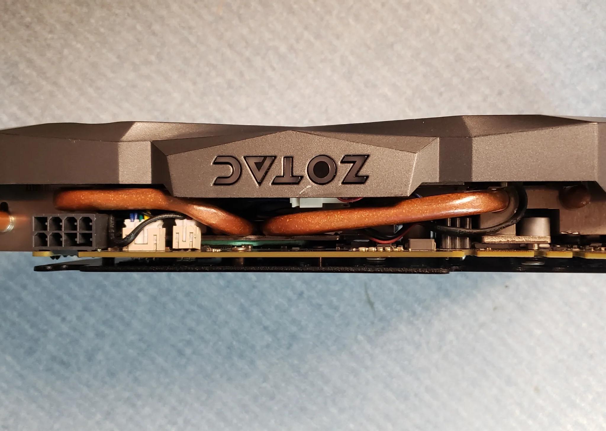 Zotac GTX 1080 mini graphics card.