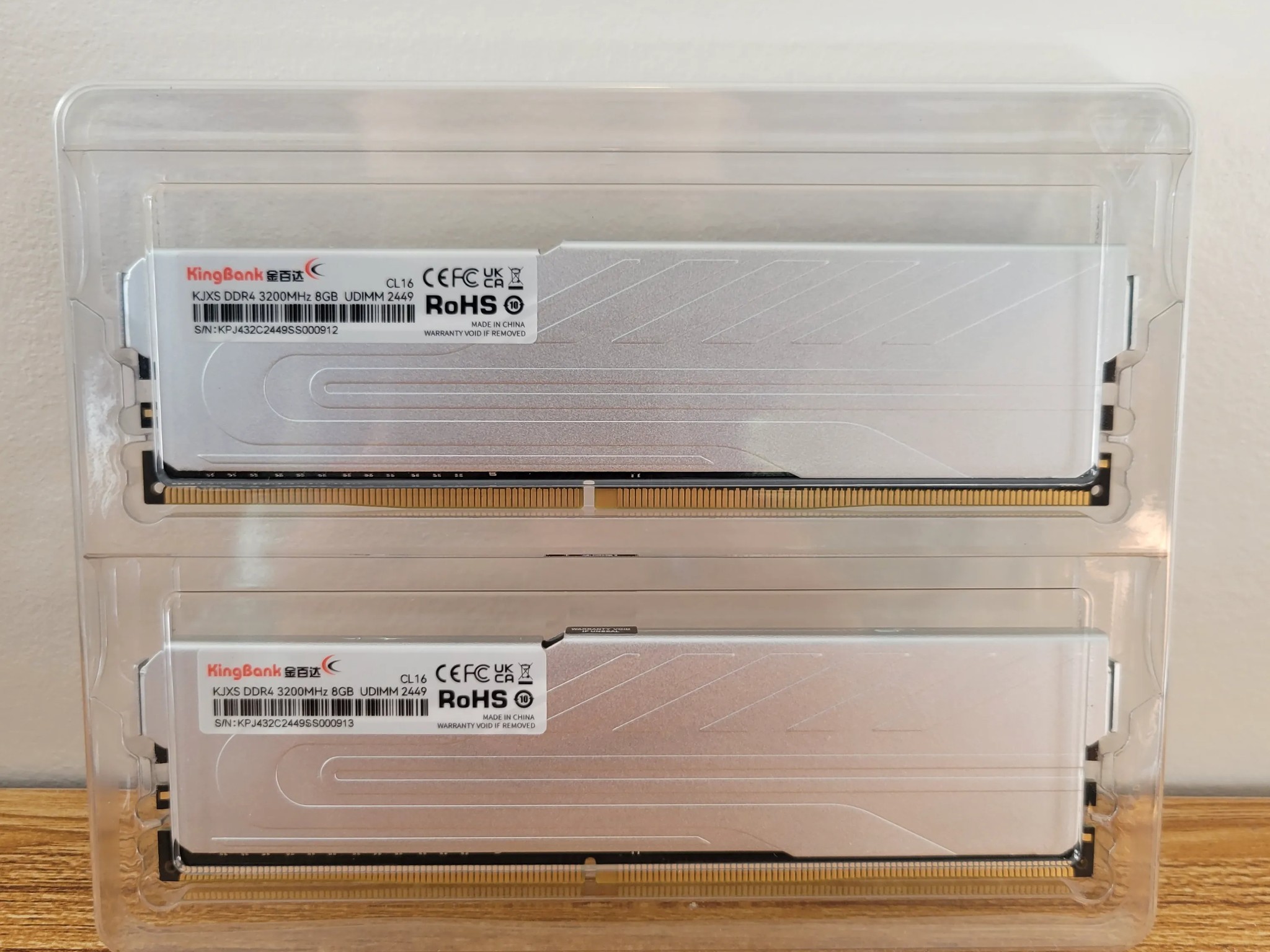 Silver Kingbank RAM 2x8gb 3200mHz DDR4
