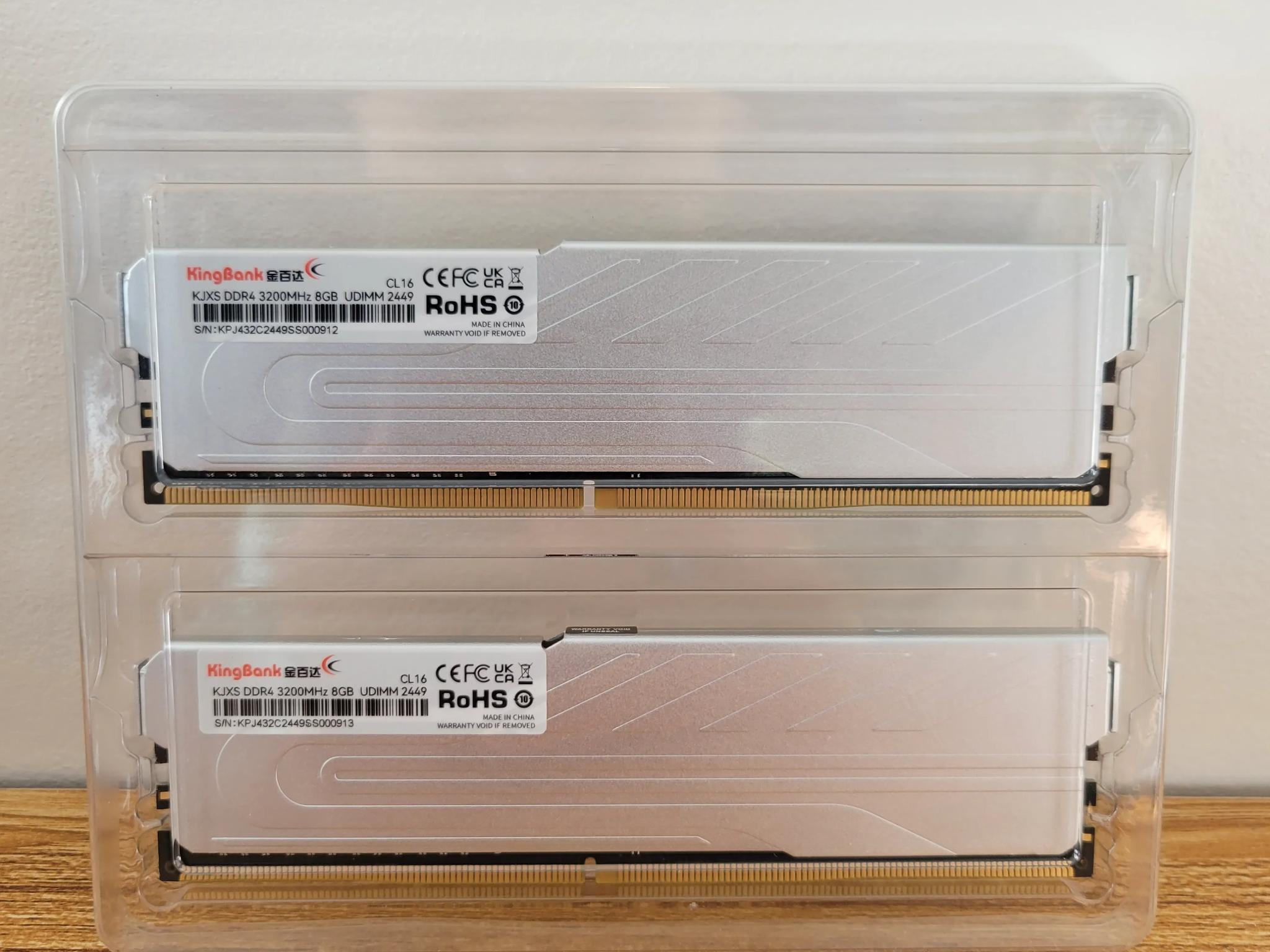 Silver Kingbank RAM 2x8gb 3200mHz DDR4