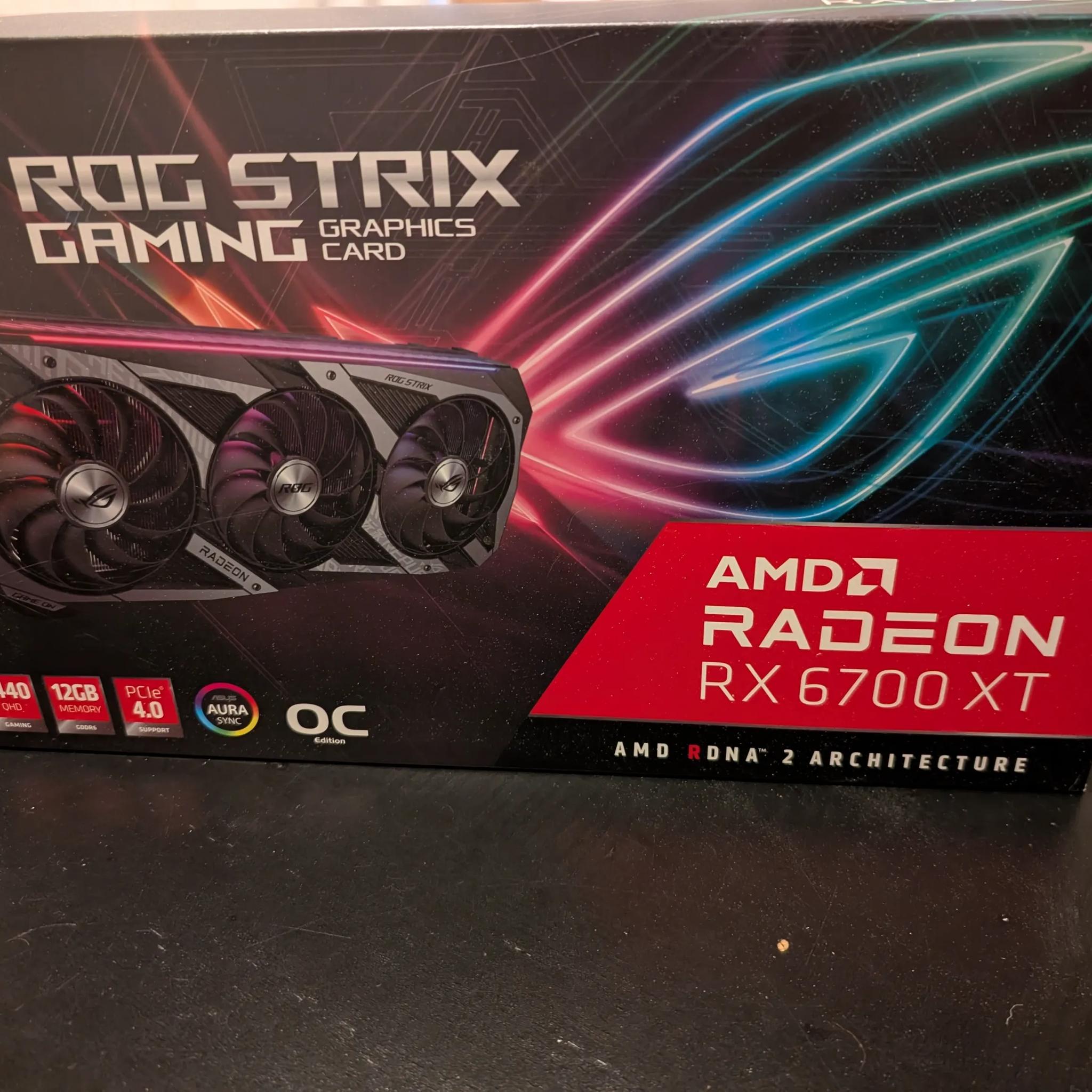 ROG STRIX GAMING AMD Radeon RX 6700 XT (Lightly Used)