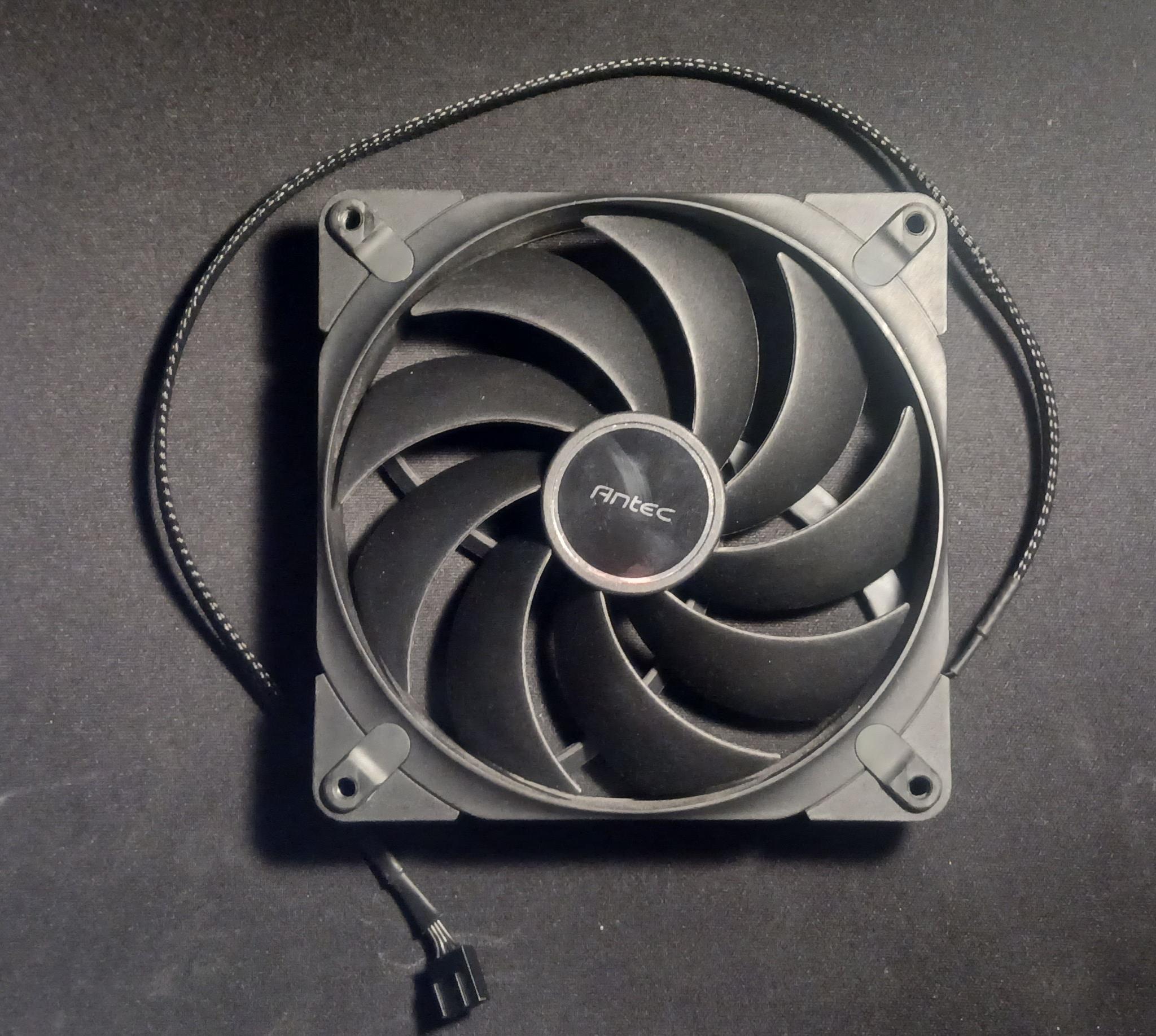 3-Pack Antec Tranquil TQ140 140mm PWM Case Fans 1500RPM 4-Pin Black