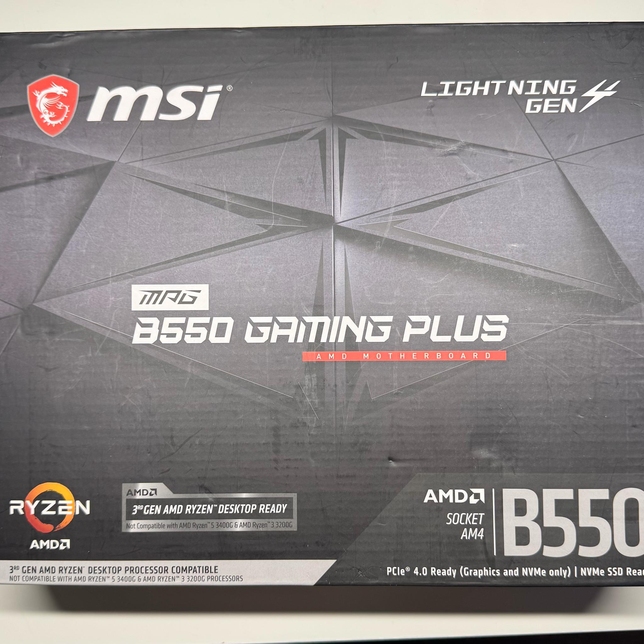 MSI MPG Gaming B550 Gaming Plus ATX AM4 Motherboard