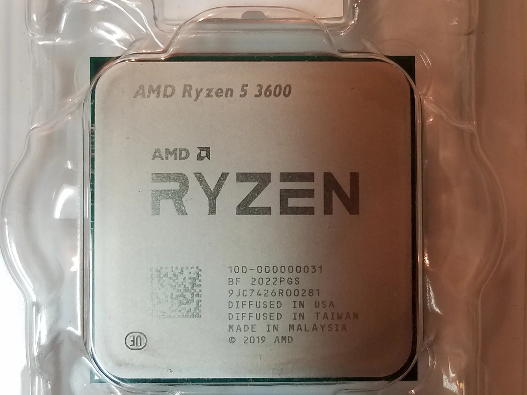 AMD Ryzen 5 3600 + Wraith Prism cooler