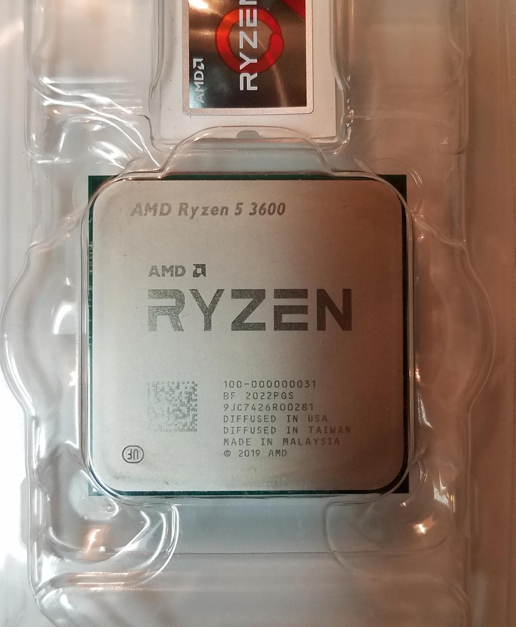 AMD Ryzen 5 3600 + Wraith Prism cooler