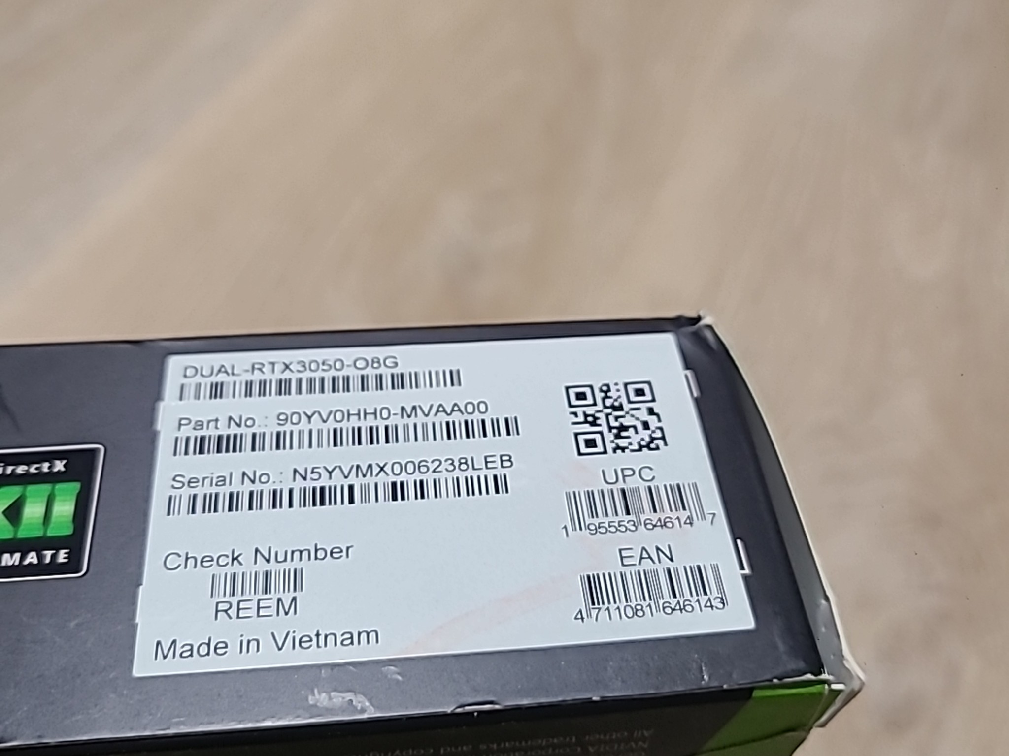 ASUS Graphics Card Dual NVIDIA GeForce RTX 3050 OC 8GB