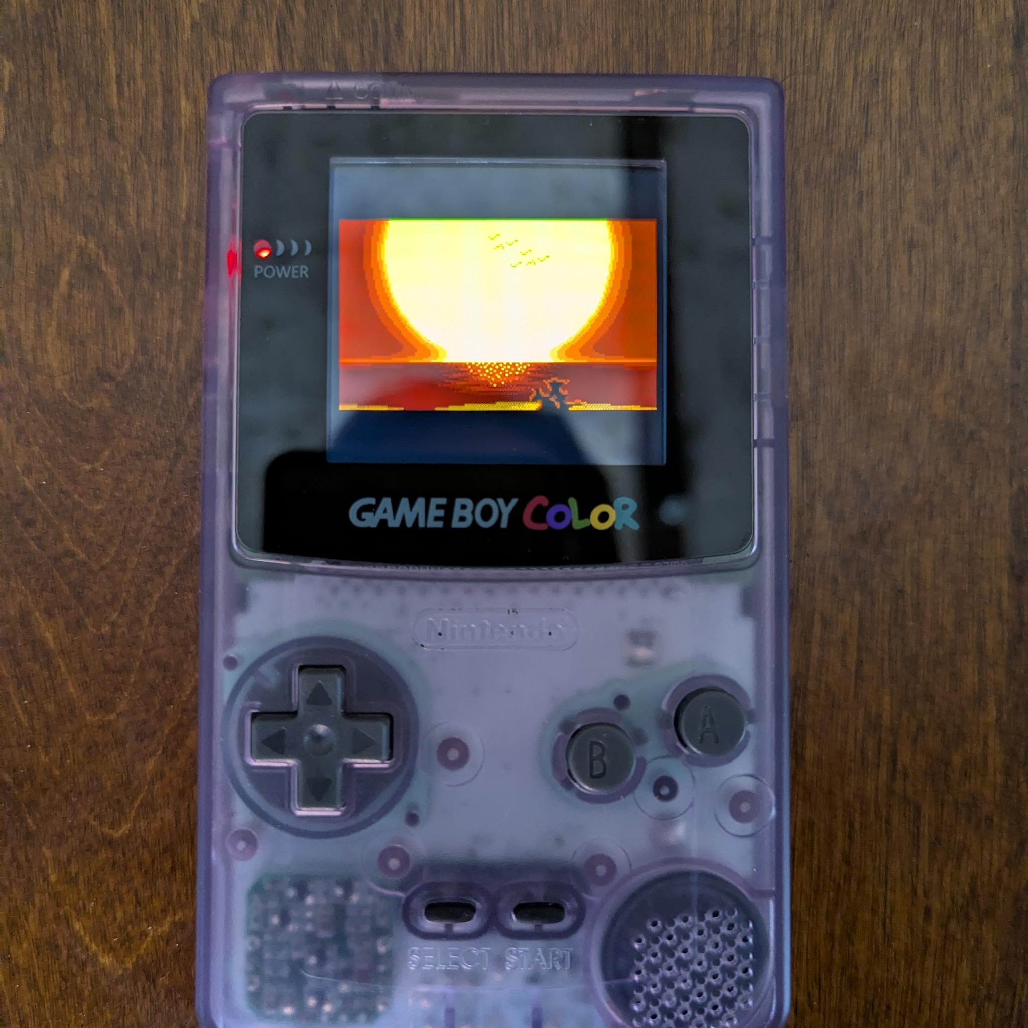 Restored Game Boy Color GBC with Backlit IPS LCD Screen
