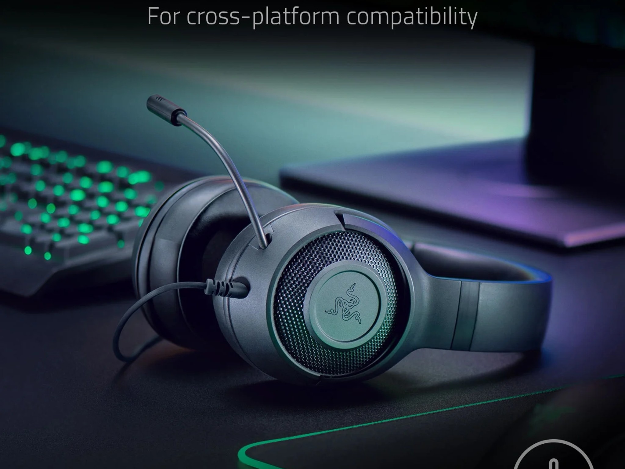 Razer Next Level Gaming Bundle [Kraken X Lite Wired Headset, DeathAdder Essential Wired Mouse, Mpad]