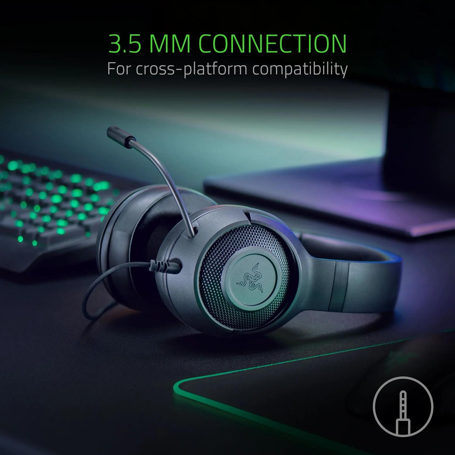 Razer Next Level Gaming Bundle [Kraken X Lite Wired Headset, DeathAdder Essential Wired Mouse, Mpad]