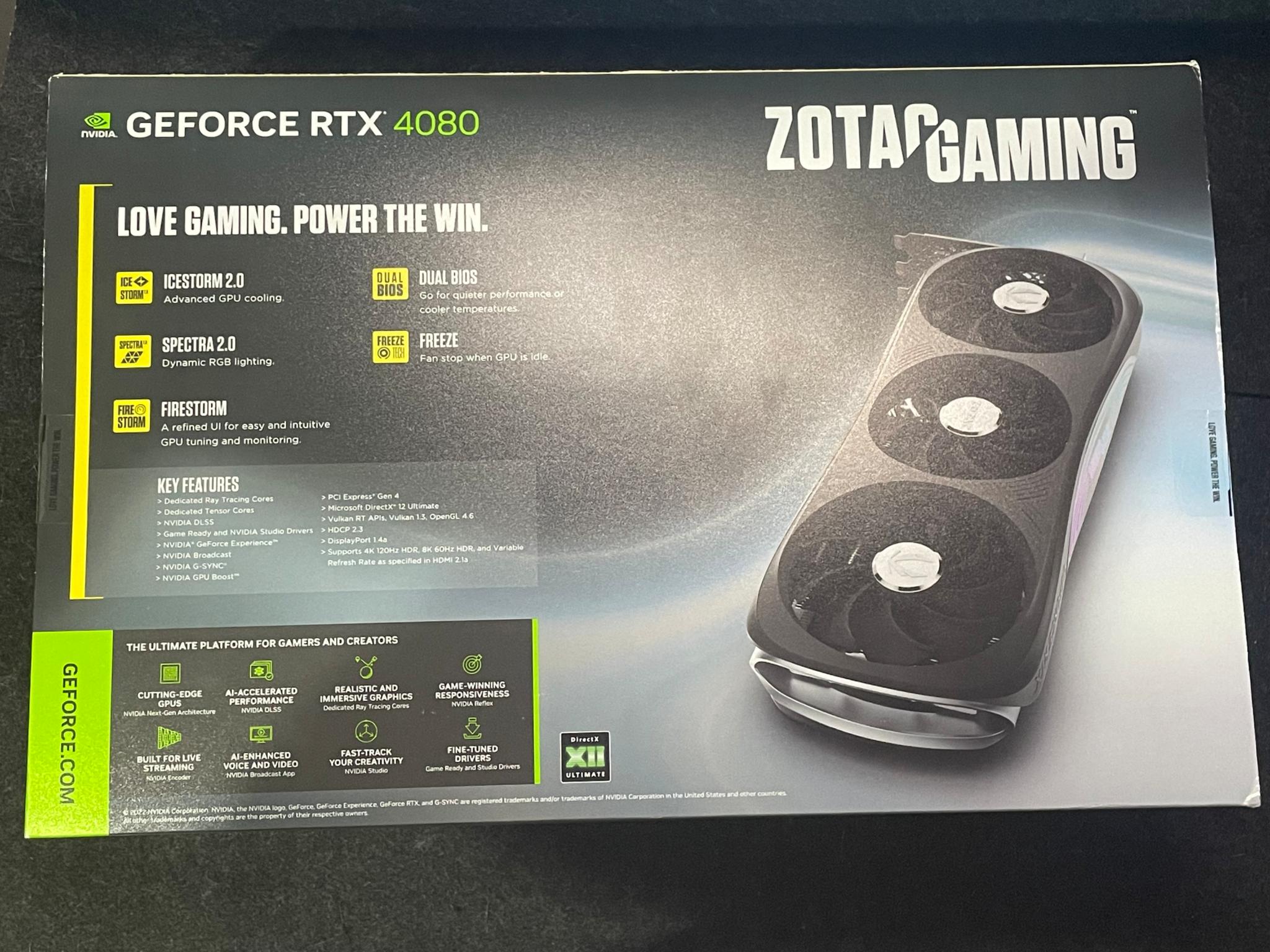 ZOTAC Gaming GeForce RTX 4080 16GB Trinity OC