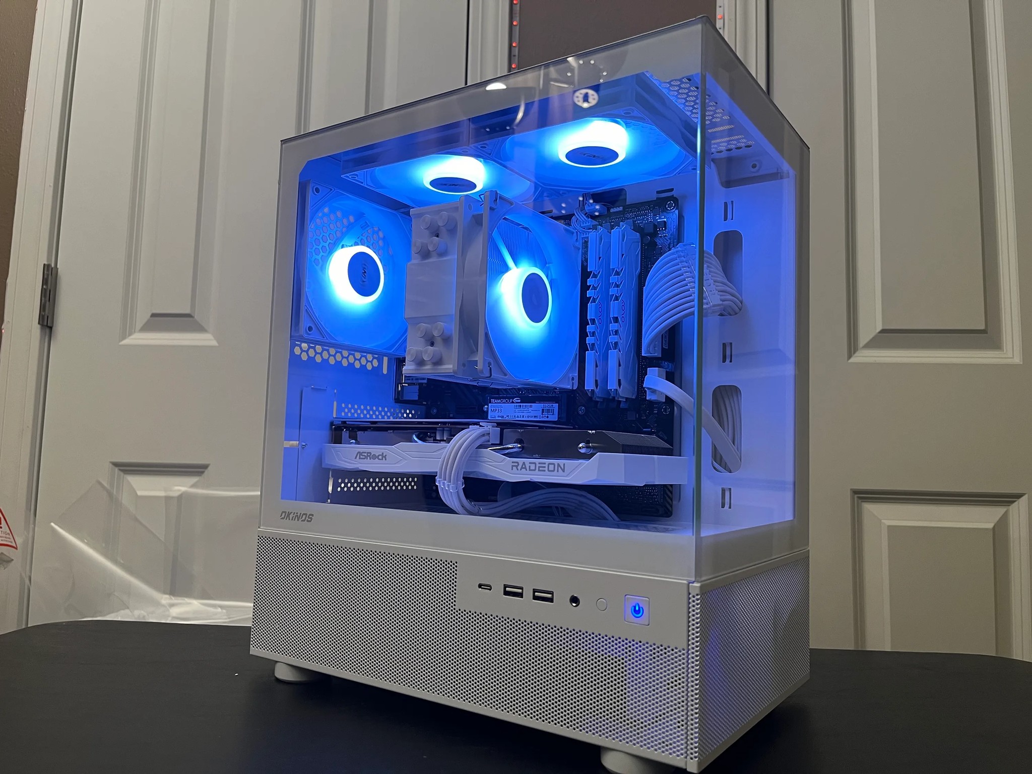 WHITE ARGB PC|RX 6600|RYZEN 5 5500|16GB RAM|500GB NVME