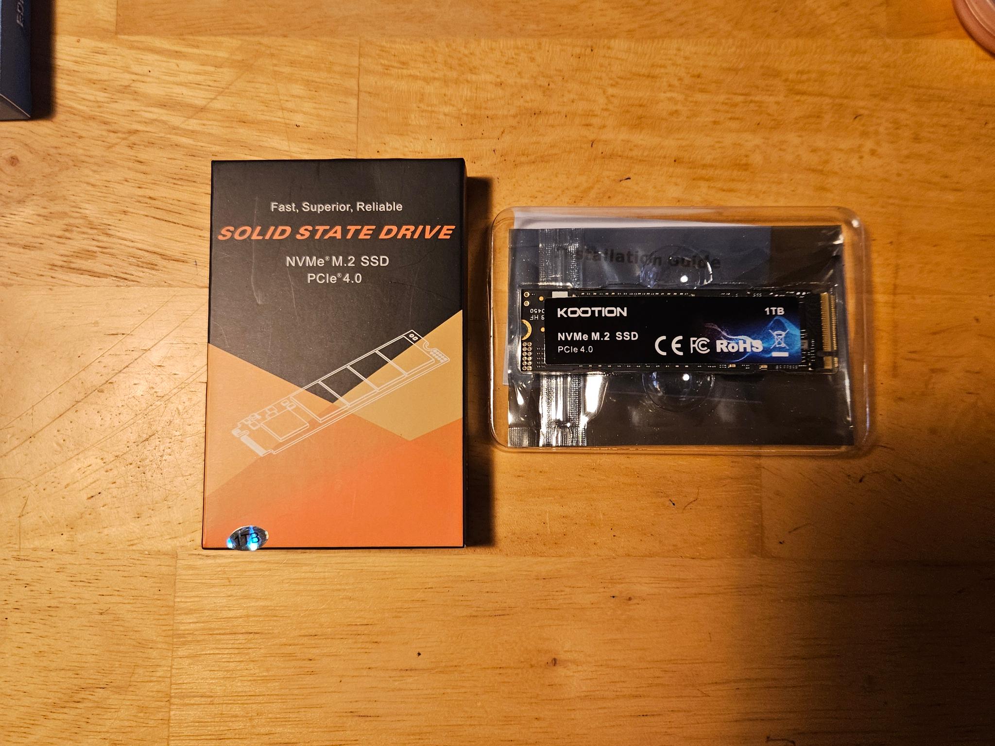 Kootion X16 TLC 1TB nvme ssd