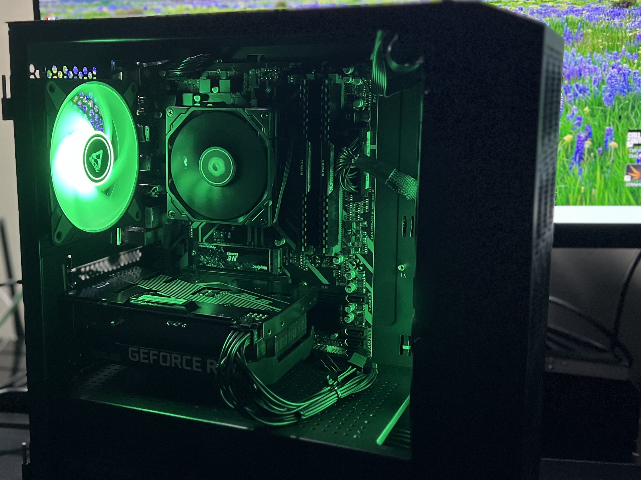 Budget Gaming PC Ryzen 5 3600/RTX 3050 8GB/1 TB SSD NVME/ARGB fans