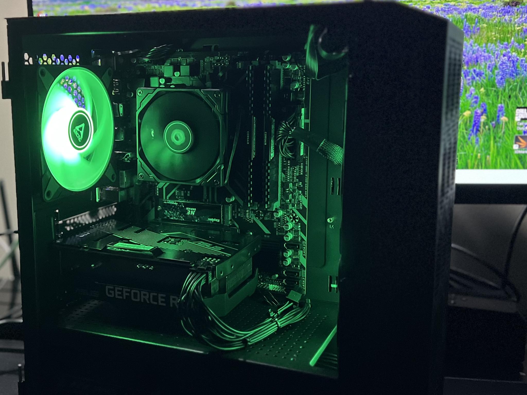Budget Gaming PC Ryzen 5 3600/RTX 3050 8GB/1 TB SSD NVME/ARGB fans