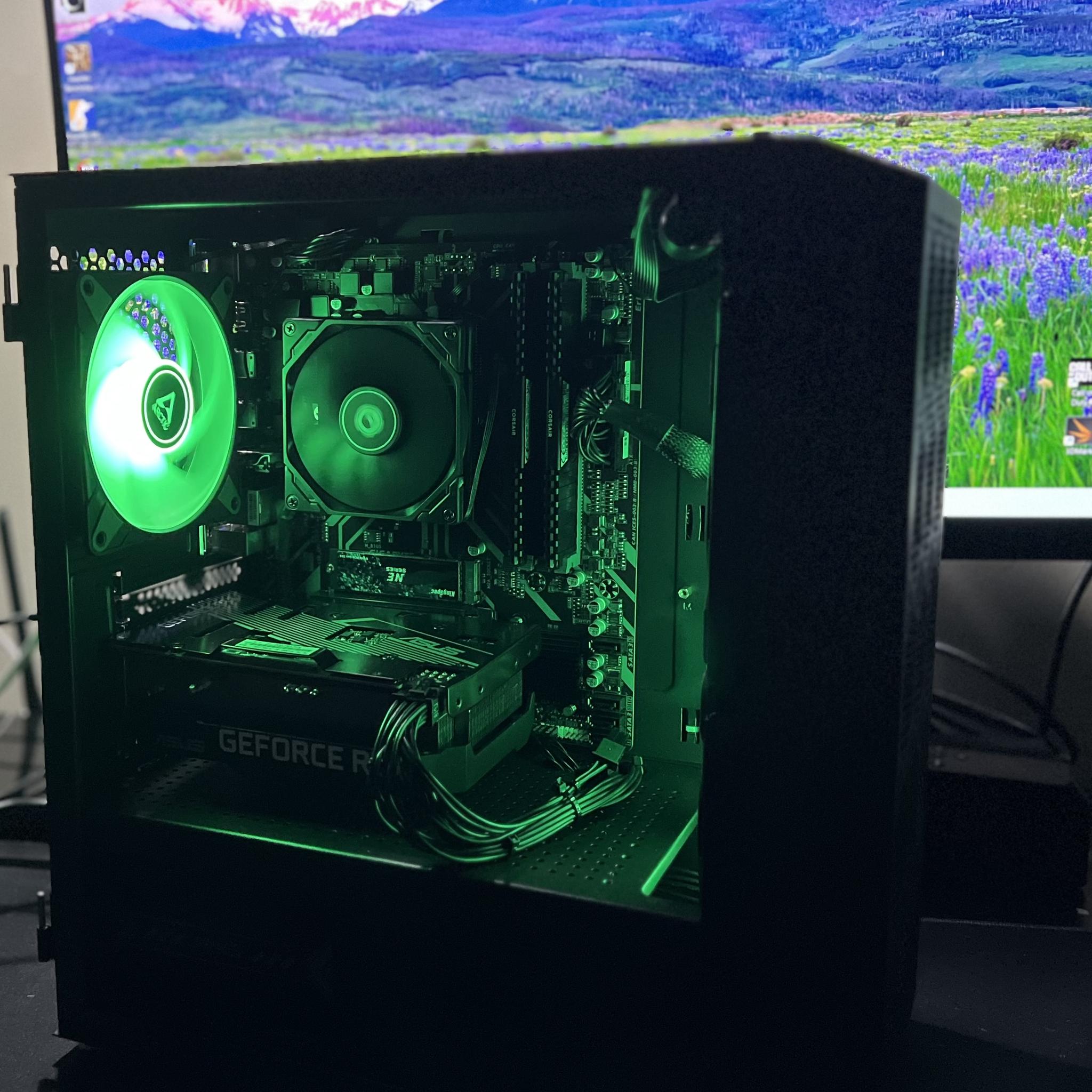 Budget Gaming PC Ryzen 5 3600/RTX 3050 8GB/1 TB SSD NVME/ARGB fans