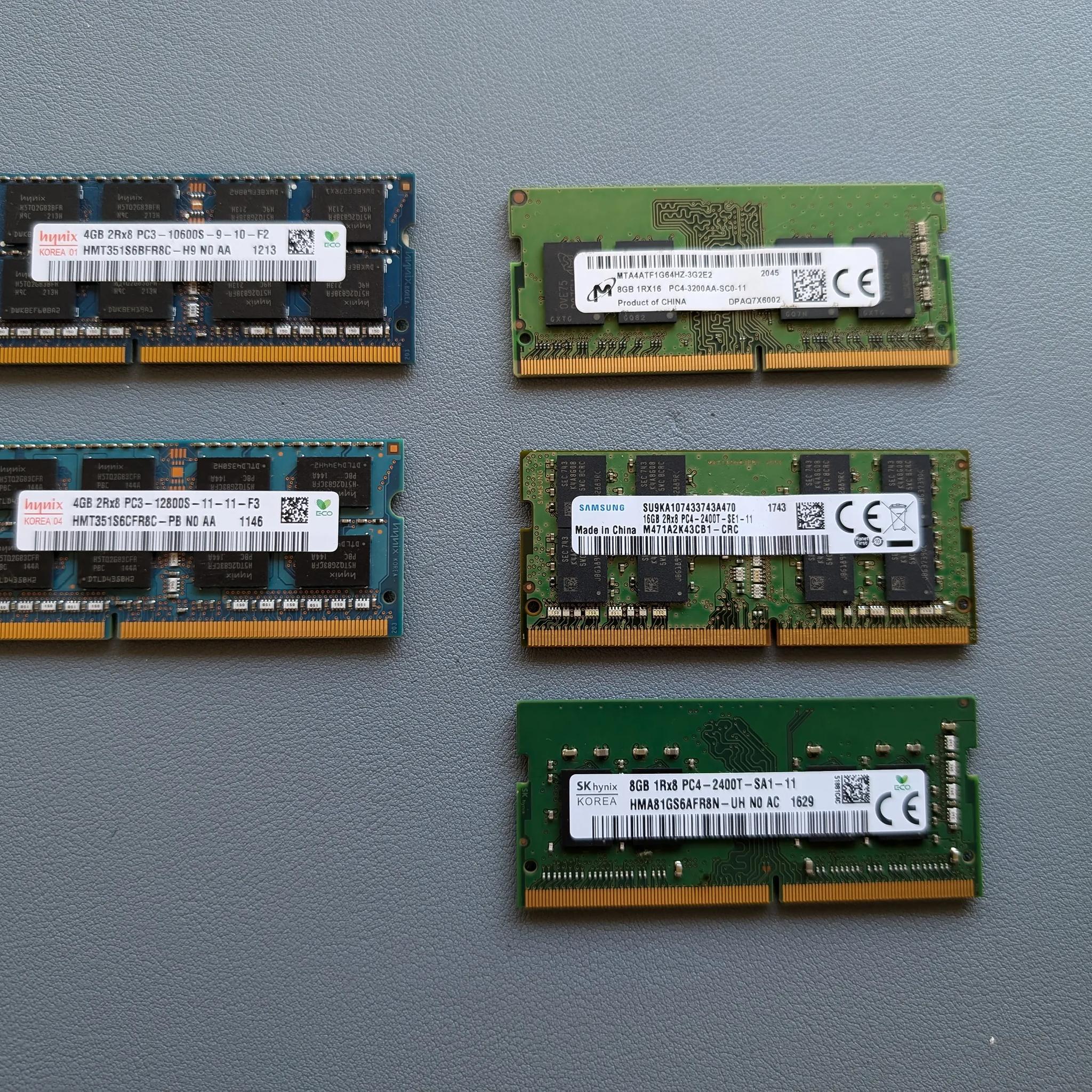 Laptop RAM Sticks x5