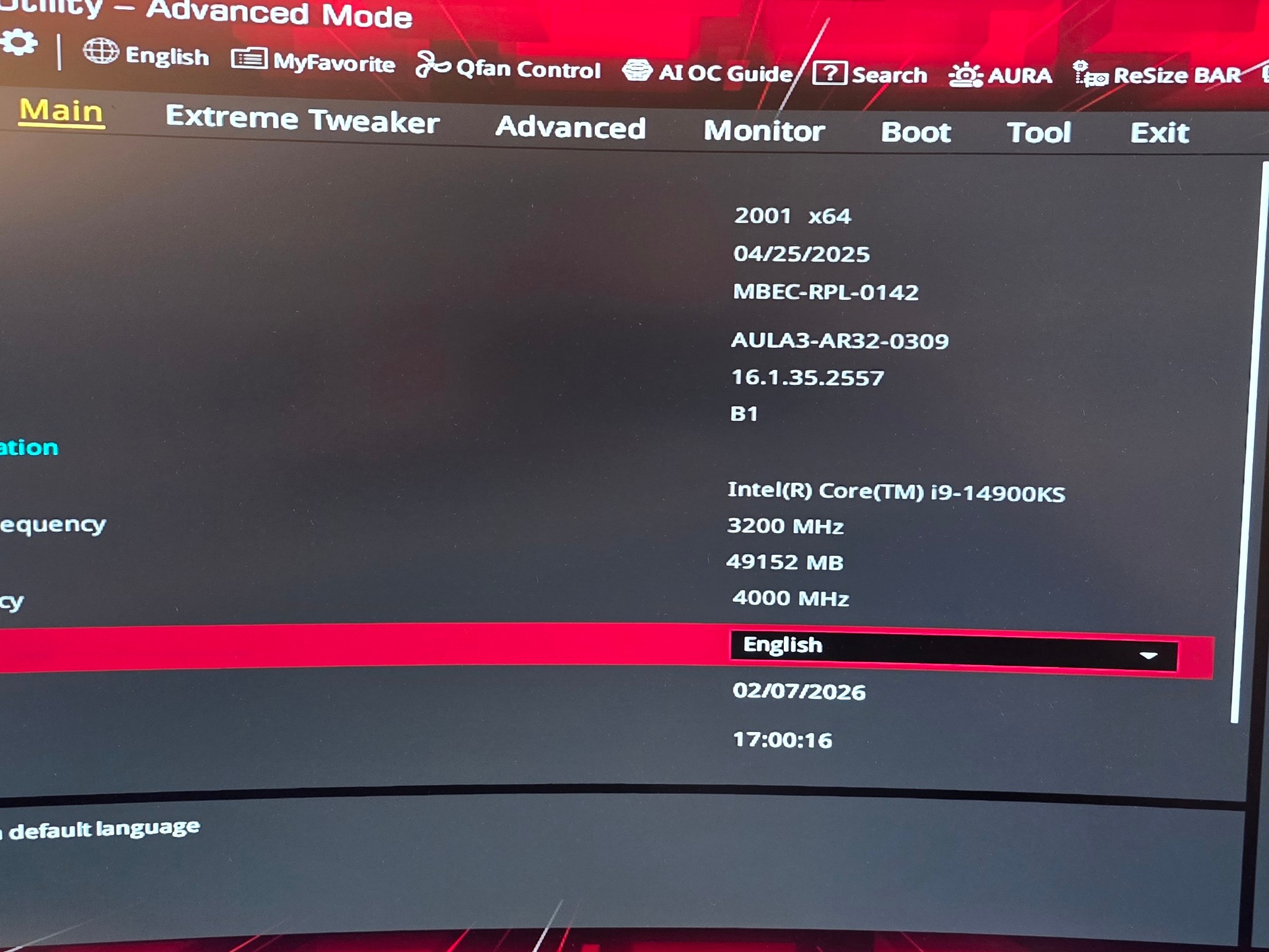 GOOD USED - Z790 APEX ENCORE w/ Intel 14900KS & G.SKILL  24 x 2 DDR5-8400 - WATERCOOLED
