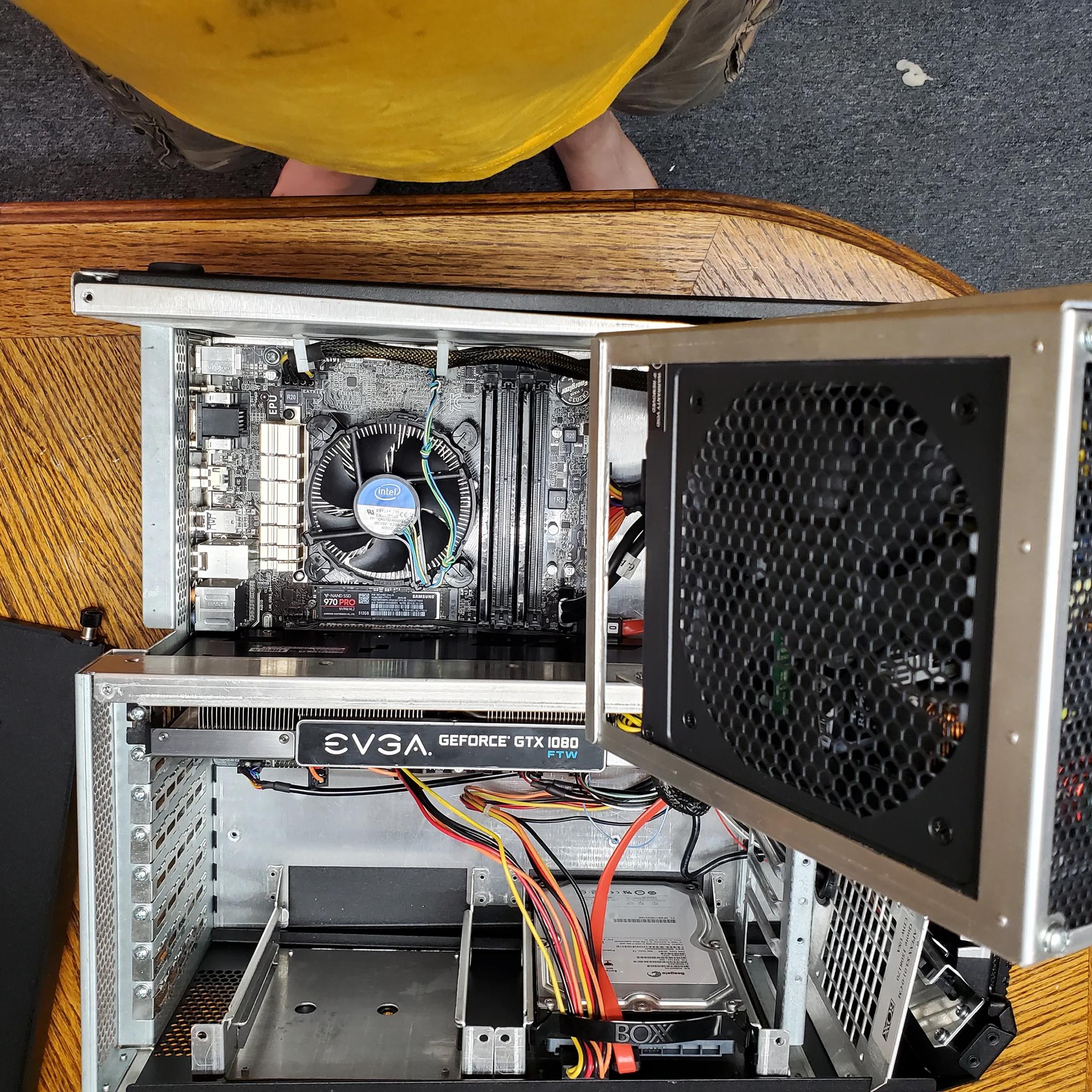 GAMING PC i7 16gb evga 1080 8gb 512gb m.2 500gb hdd