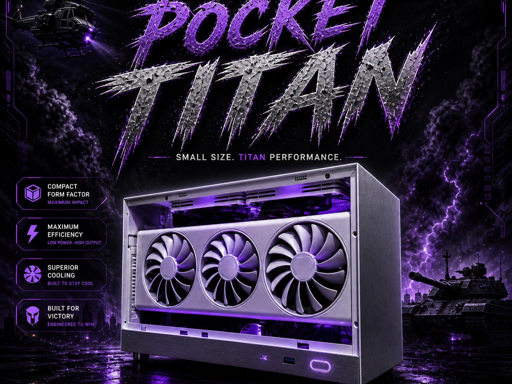 ⚪️🤏"Pocket Titan"🤏⚪️| 1440p/4k Gaming | RX 6900XT | R7 5800X | 32GB Ram | 1tb SSD | WiFi | SFF