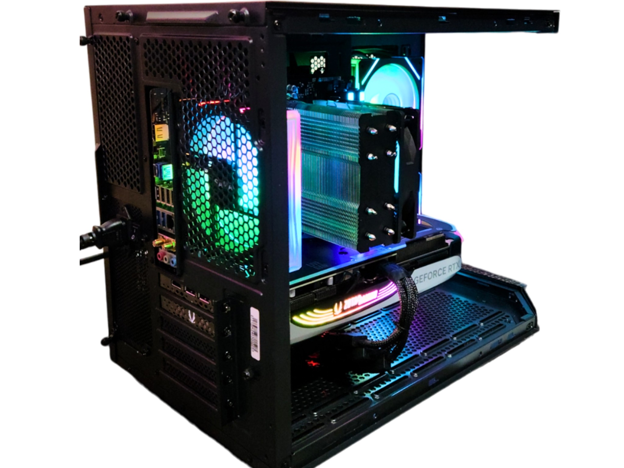 ➕️Amplify🦾: RTX 4070 | Ryzen 7500F | 32GB DDR5 RAM | 1TB SSD | 4 RGB Fans | Black Gaming PC