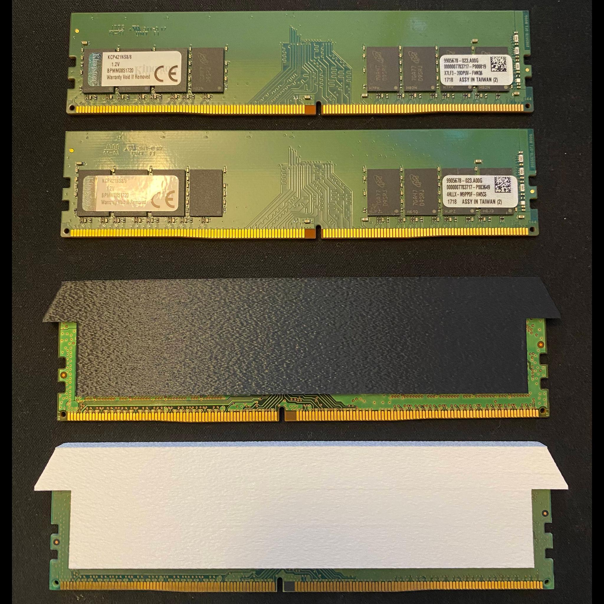 Kingston 16GB DDR4 Memory 2x8GB 2133MT/s w/ 3D-Printed Cover