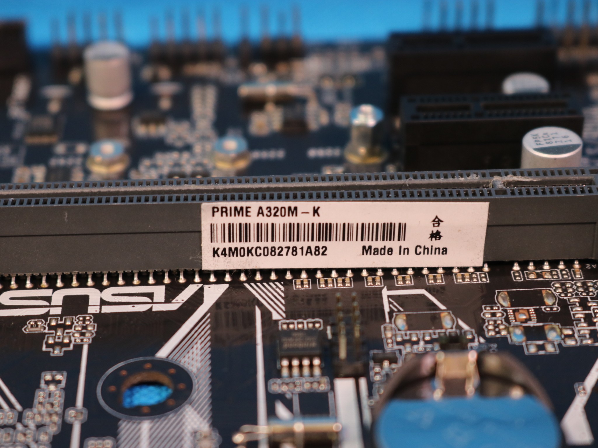 ASUS PRIME A320M-K AMD Socket AM4 DDR4 MicroATX Motherboard No I/O Shield - 4201332169