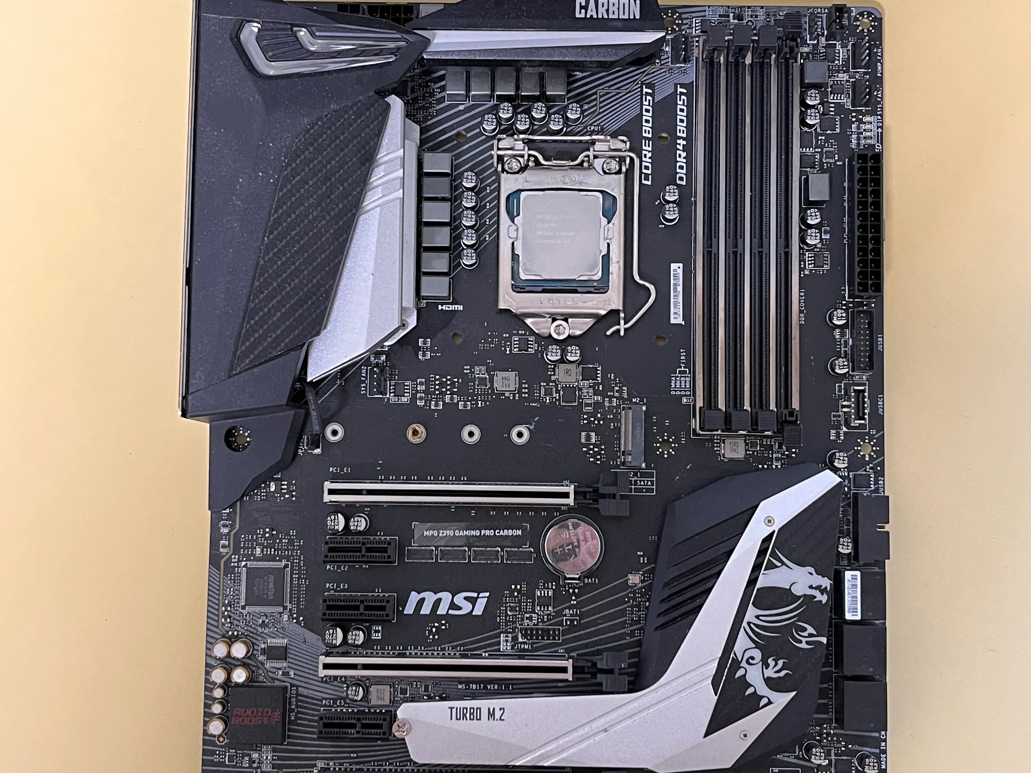 MSI z390 + i7 8700 combo